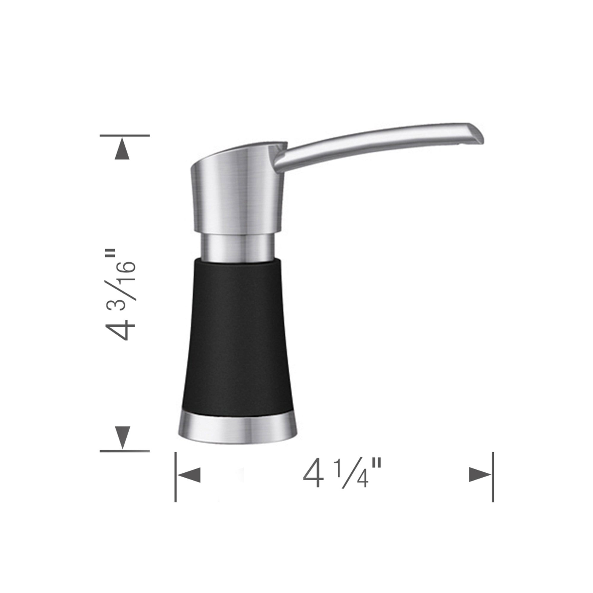 Blanco Artona Soap Dispenser - PVD Steel/Coal Black, 442902