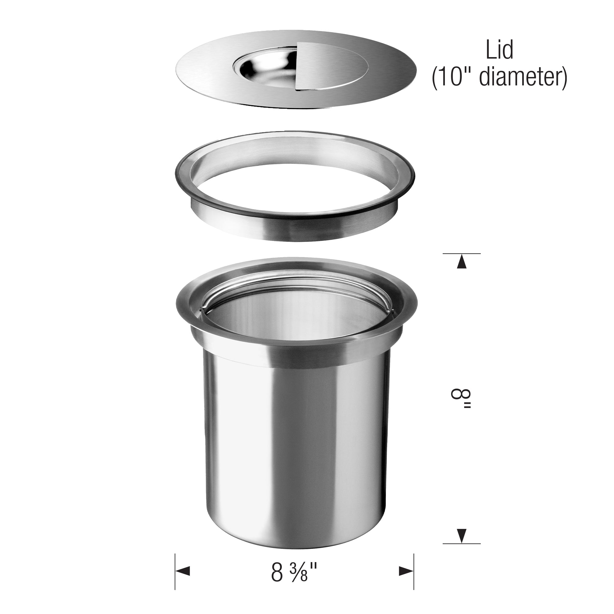 Alternate Image for Blanco Solon Compost System (Dual Mount), 512471