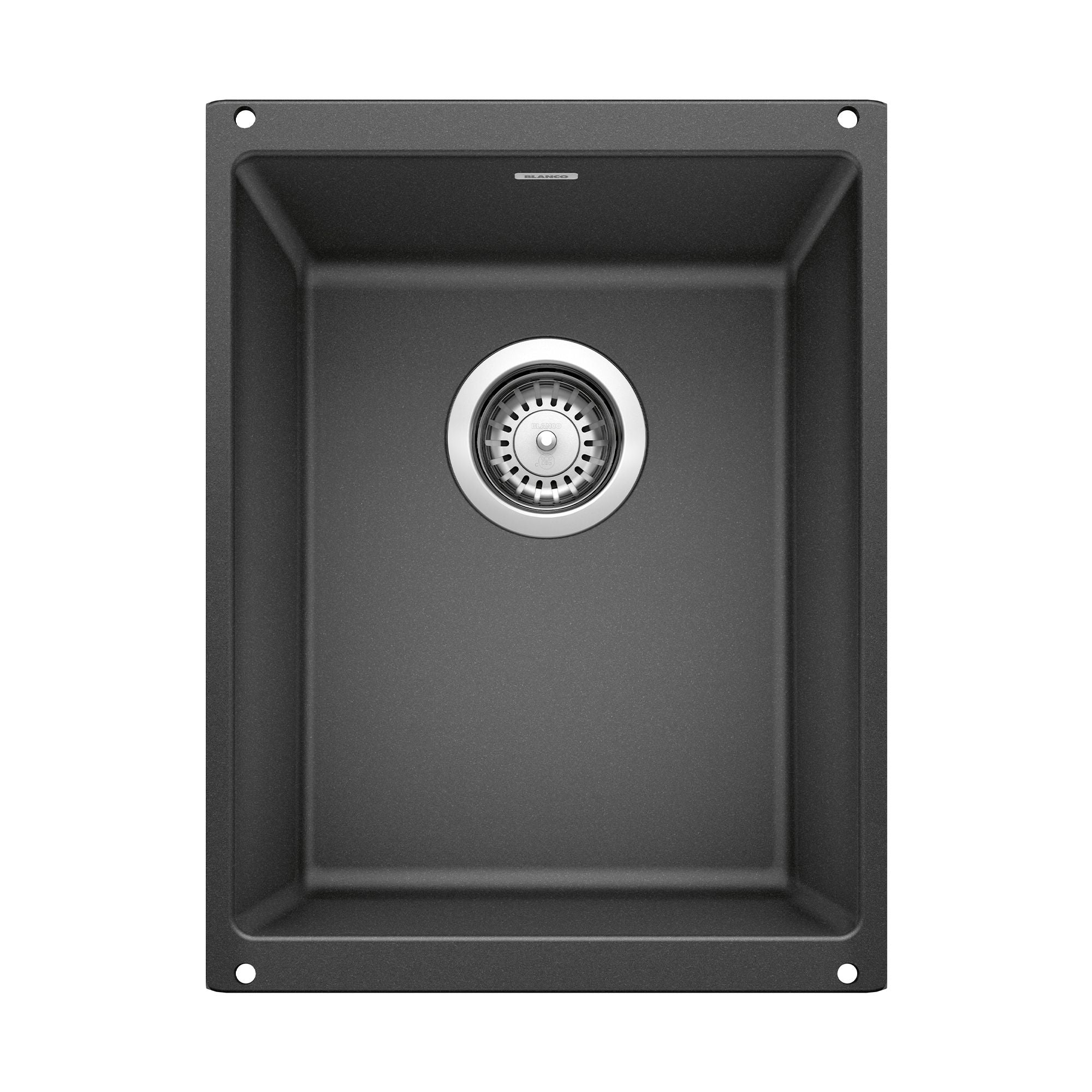 Blanco Precis 14" Rectangle Granite Composite Bar/Prep Sink, Silgranit, Anthracite, 513424