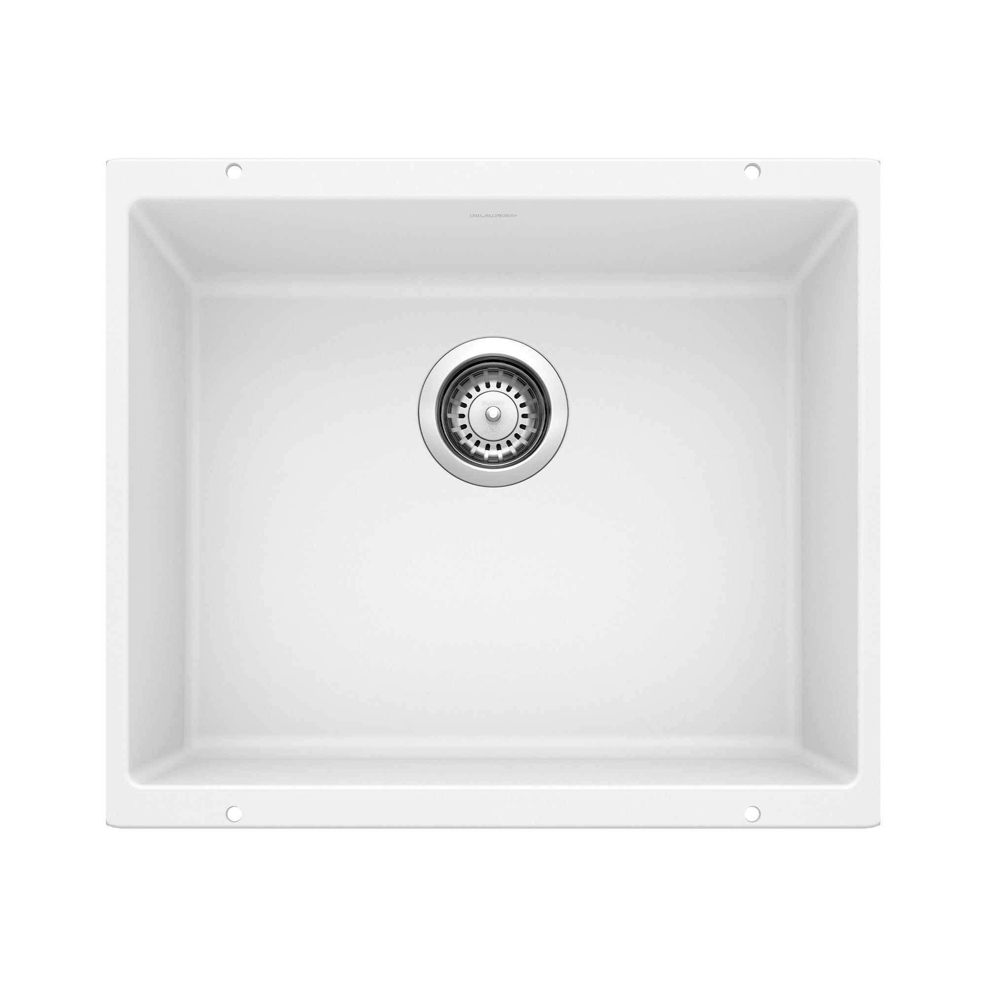 Alternate Image for Blanco Precis 21" Undermount Granite Composite Kitchen Sink, Silgranit, White, 513426
