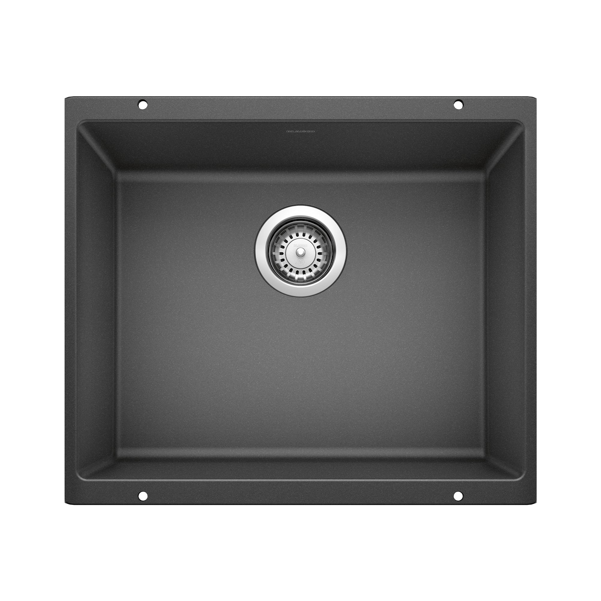 Alternate Image for Blanco Precis 21" Undermount Granite Composite Kitchen Sink, Silgranit, Anthracite, 513428