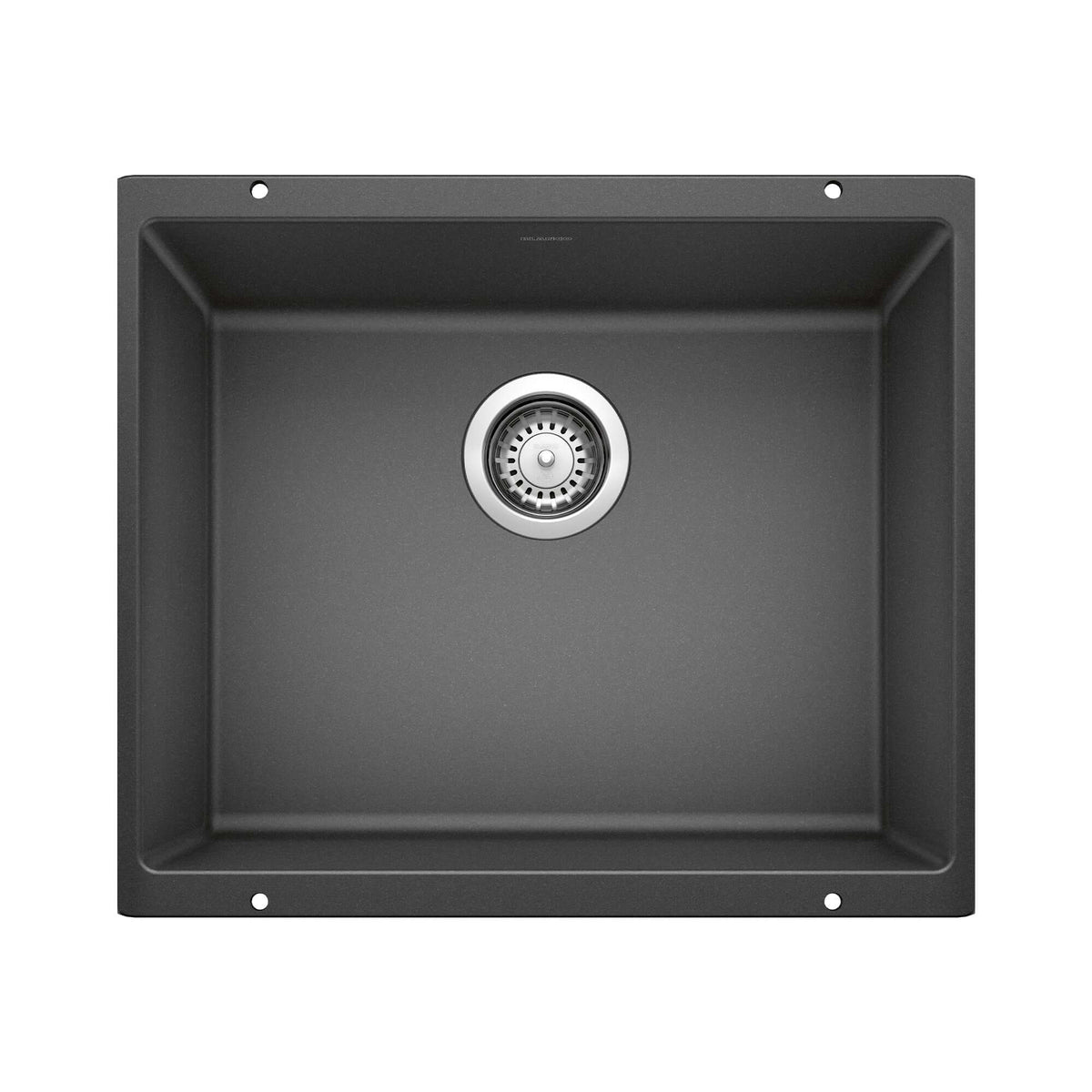 Alternate Image for Blanco Precis 21" Undermount Granite Composite Kitchen Sink, Silgranit, Anthracite, 513428