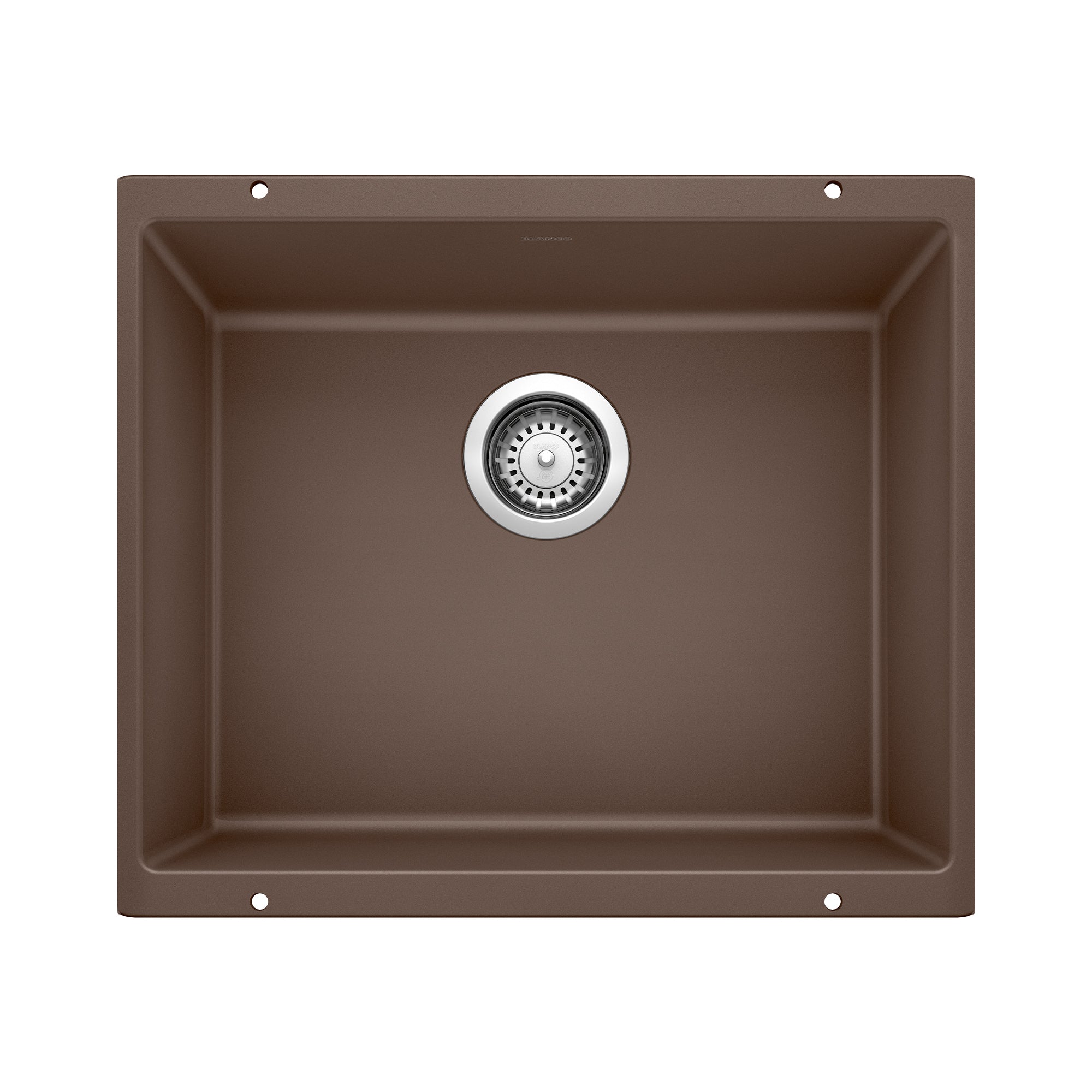 Alternate Image for Blanco Precis 21" Undermount Granite Composite Kitchen Sink, Silgranit, Cafe, 515652