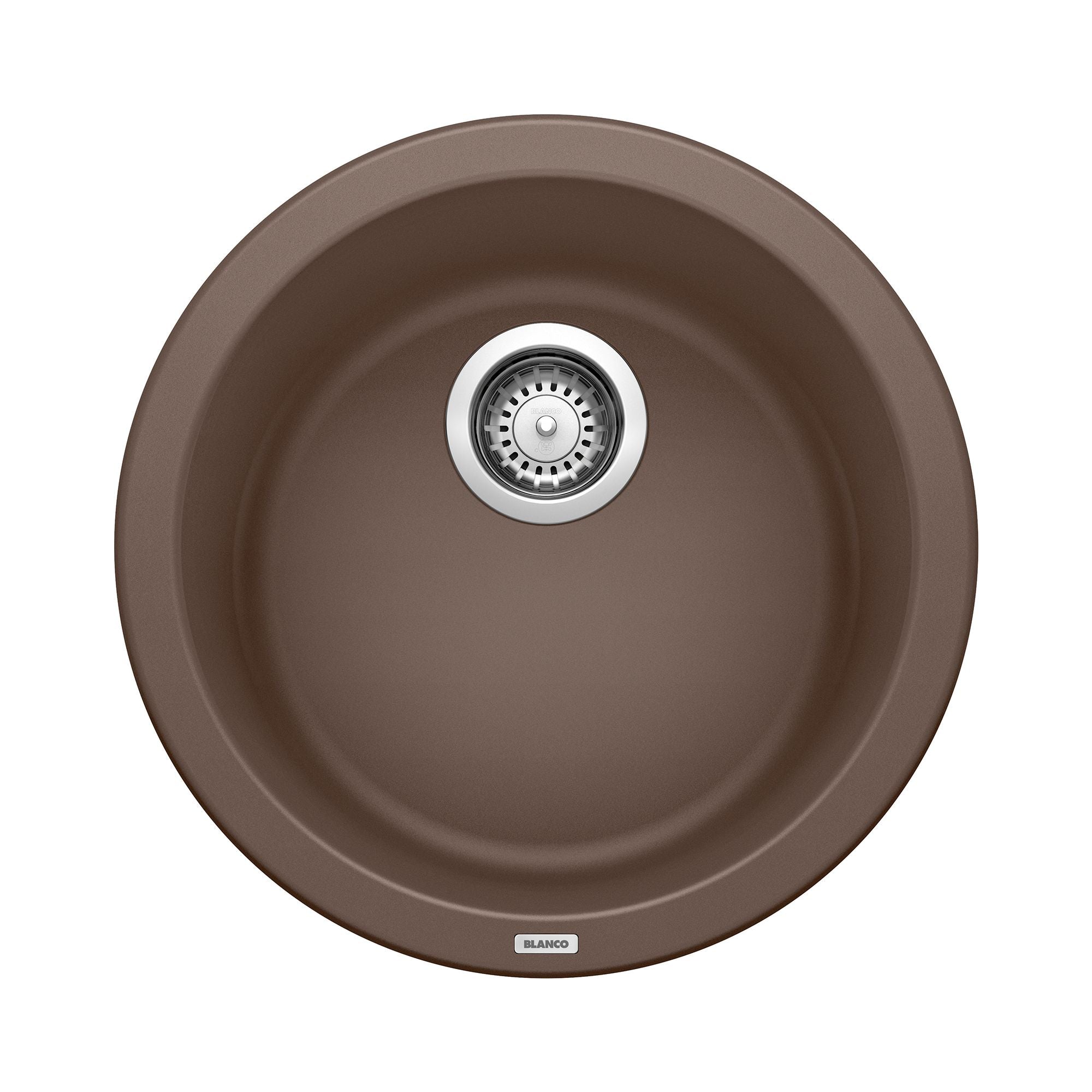 Blanco Rondo 18" Round Granite Composite Bar/Prep Sink, Silgranit, Cafe, 515803