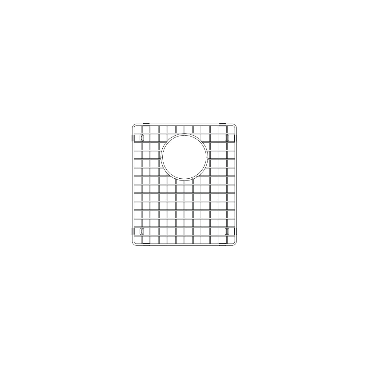 Blanco Precis Grid (Precis 16" Equal Double Bowl), 516363