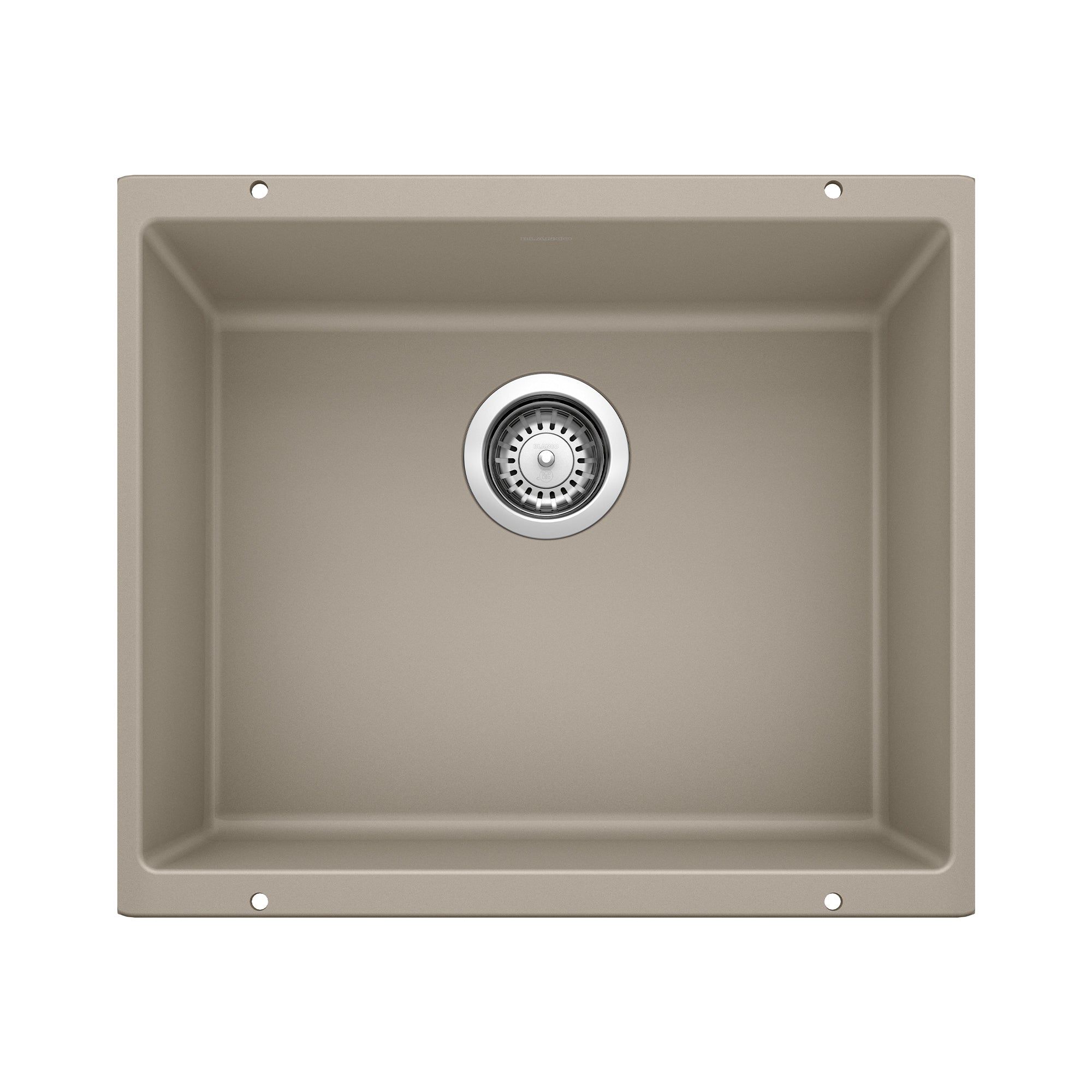 Alternate Image for Blanco Precis 21" Undermount Granite Composite Kitchen Sink, Silgranit, Truffle, 517677