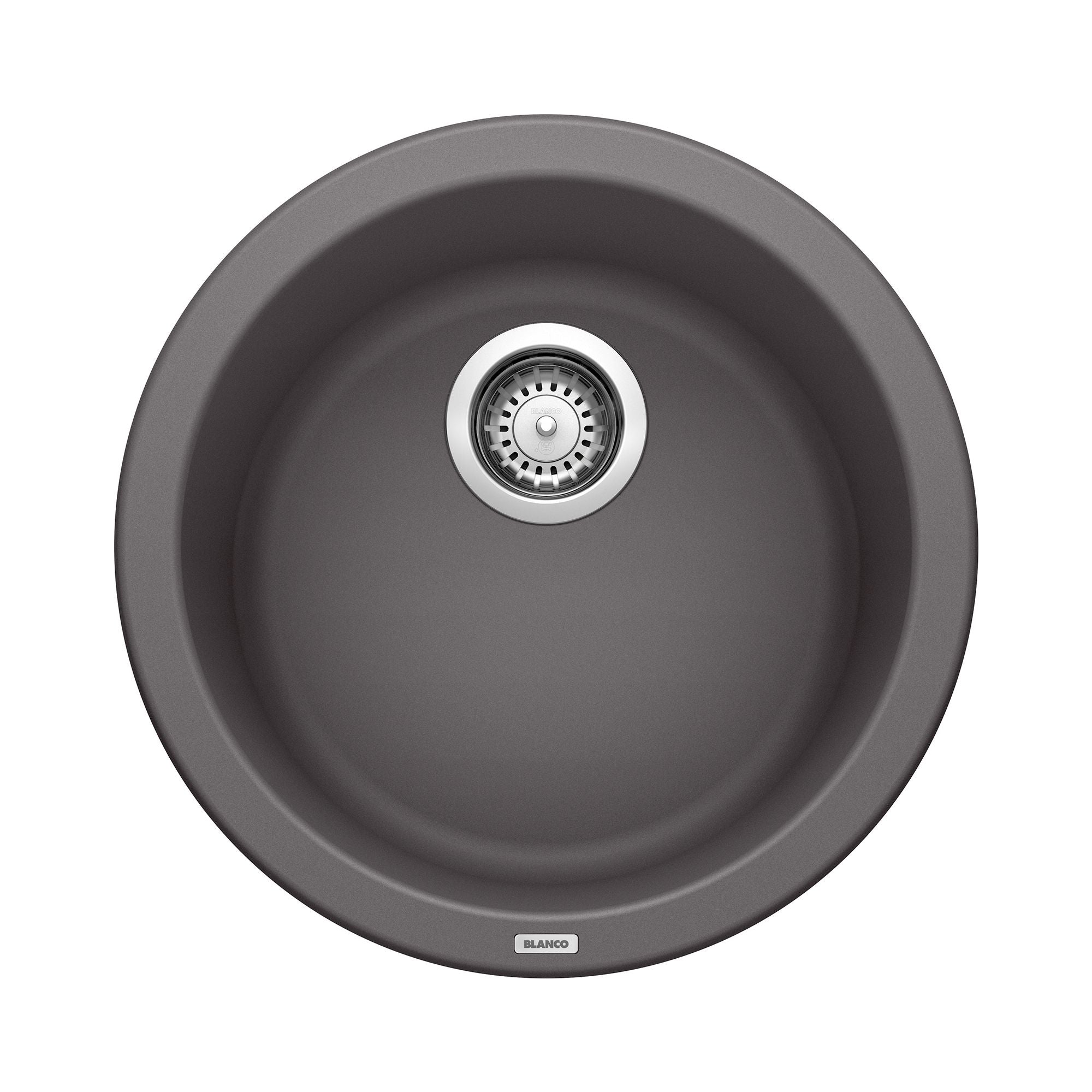 Blanco Rondo 18" Round Granite Composite Bar/Prep Sink, Silgranit, Cinder, 518911