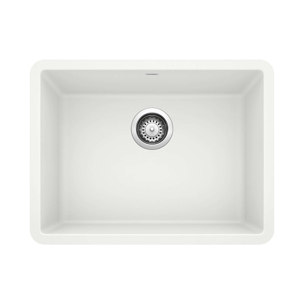 Alternate Image for Blanco Precis 23" Undermount Granite Composite Kitchen Sink, Silgranit, White, 522414