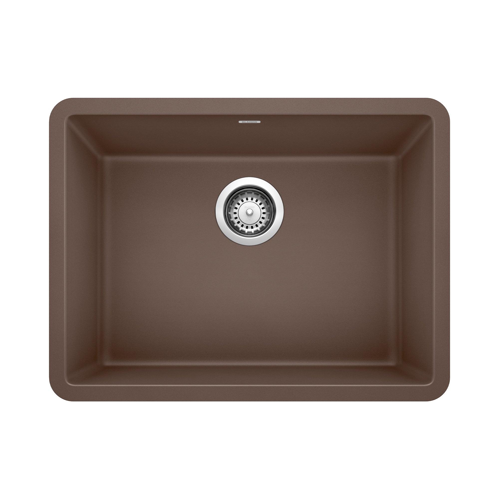 Blanco Precis 23" Undermount Granite Composite Kitchen Sink, Silgranit, Cafe, 522418