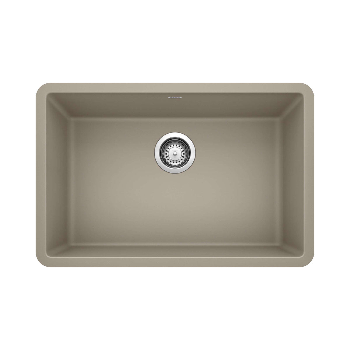 Alternate Image for Blanco Precis 27" Undermount Granite Composite Kitchen Sink, Silgranit, Truffle, 522432