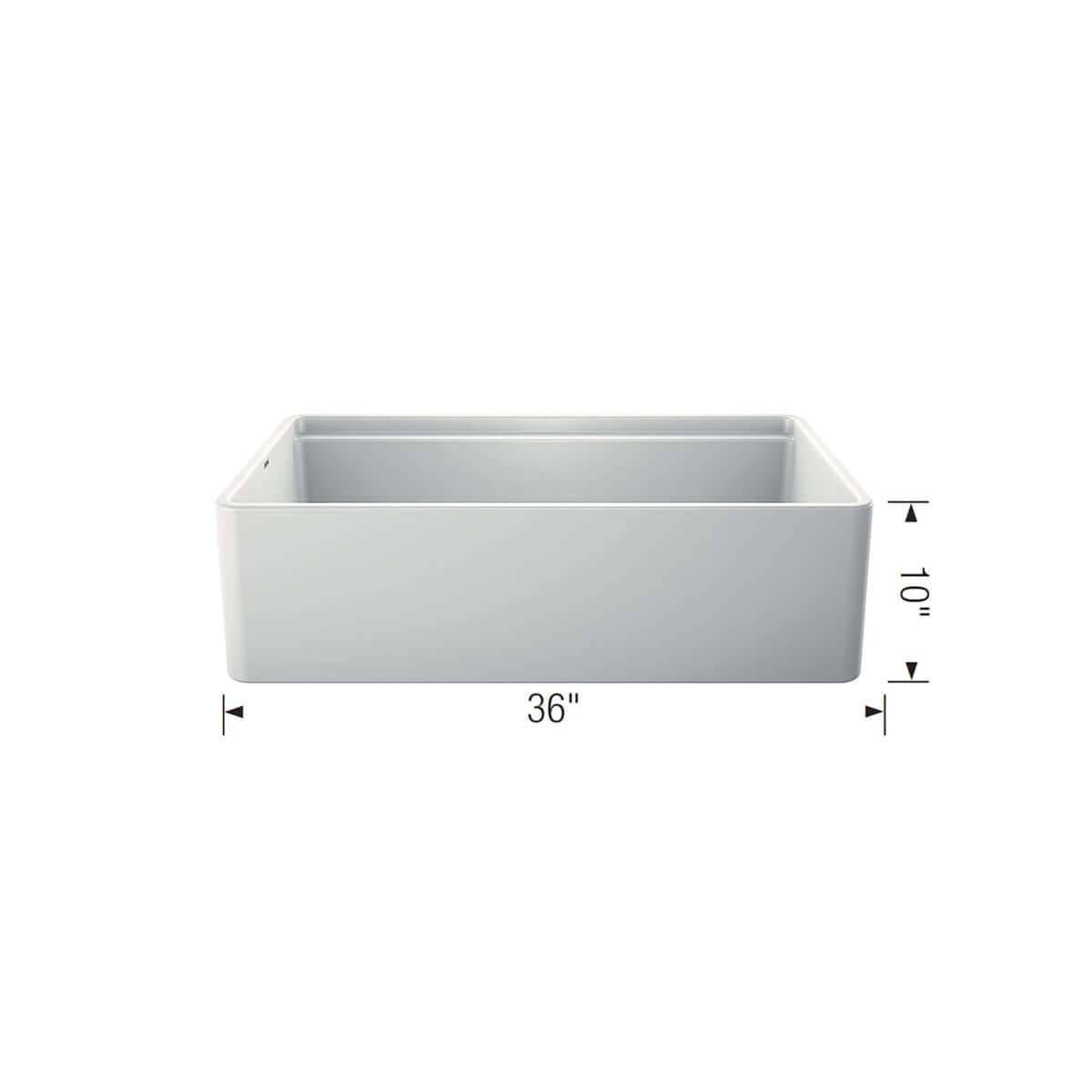 Alternate Image for Blanco Profina 36" Fireclay Workstation Farmhouse Sink with Accessories, White, 523026