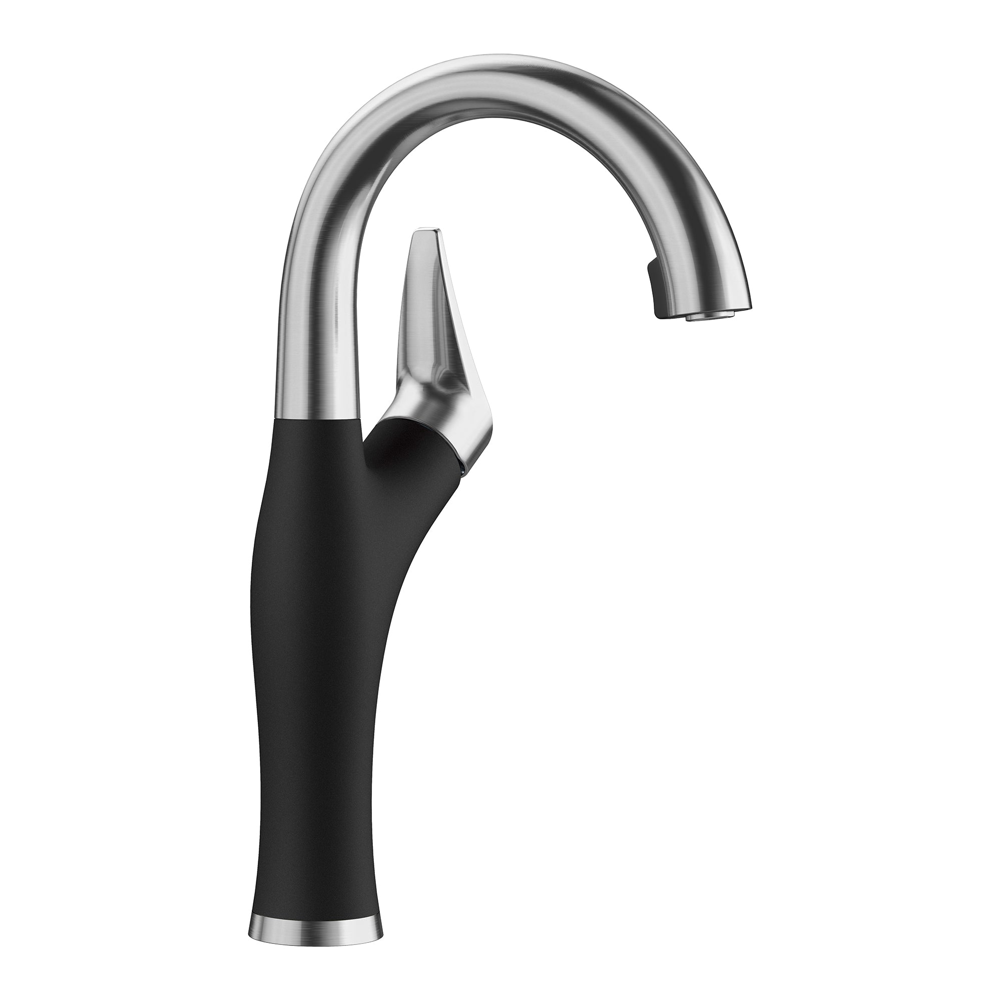 Alternate Image for Blanco Artona 1.5 GPM Brass Bar Faucet, Pull-Down, Coal Black/Stainless, 526387