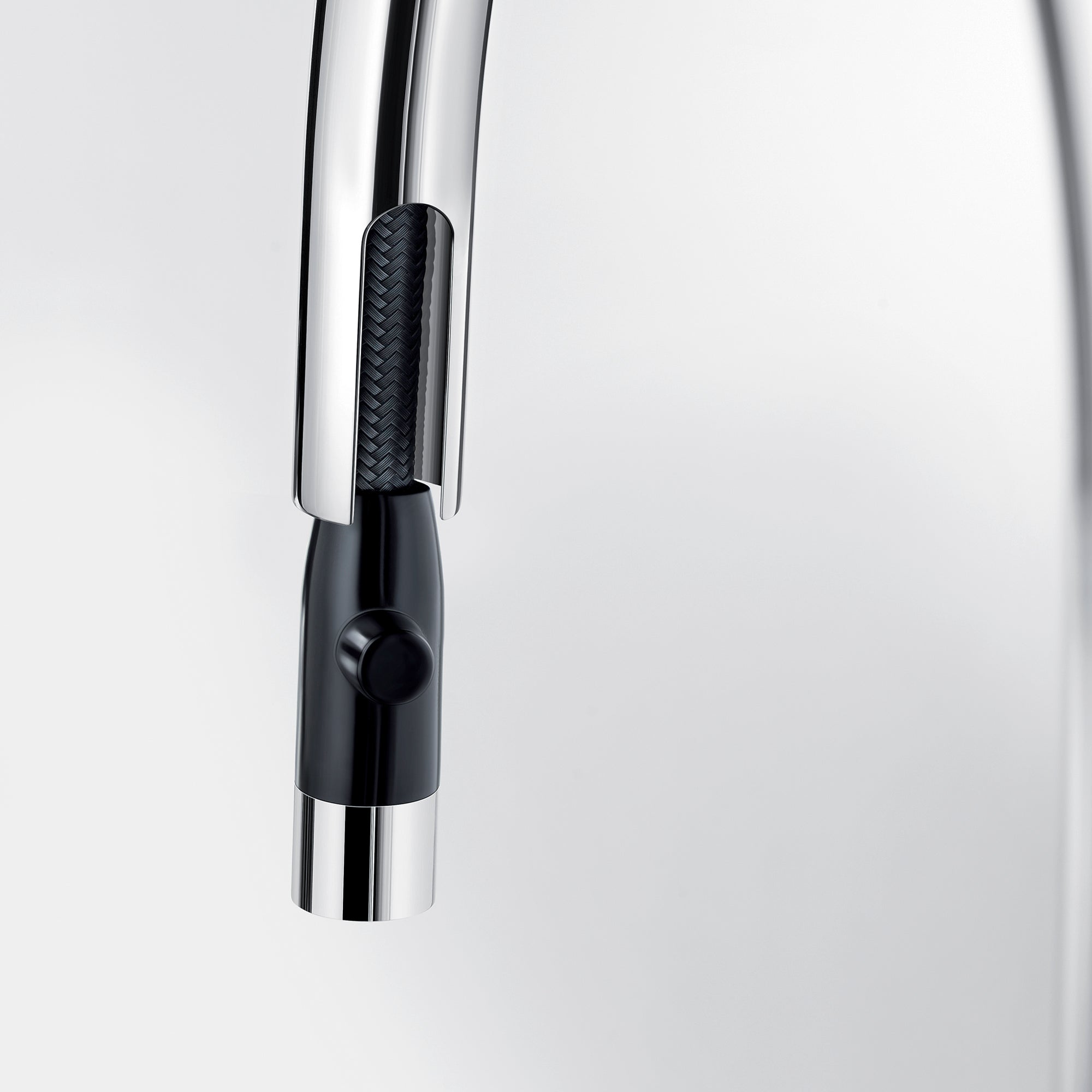 Alternate Image for Blanco Urbena 1.5 GPM Brass Kitchen Faucet, Pull-Down, Anthracite/Chrome, 526392