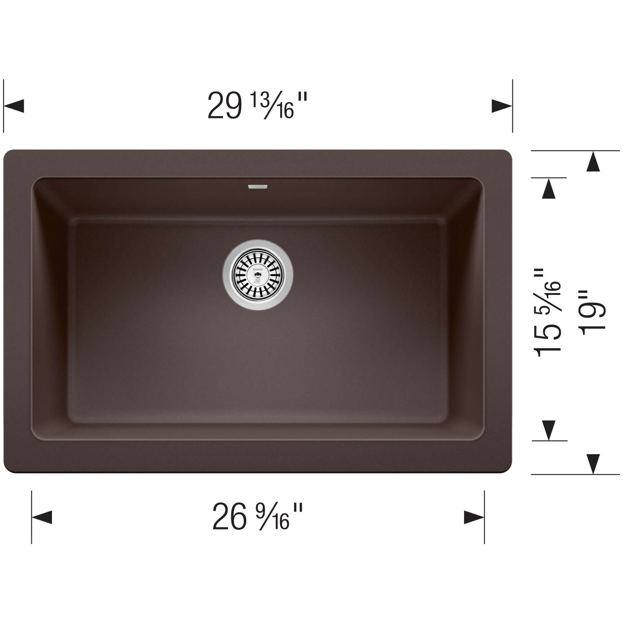Alternate Image for Blanco Vintera 30" Granite Composite Workstation Farmhouse Sink, Silgranit, Cafe, 526543