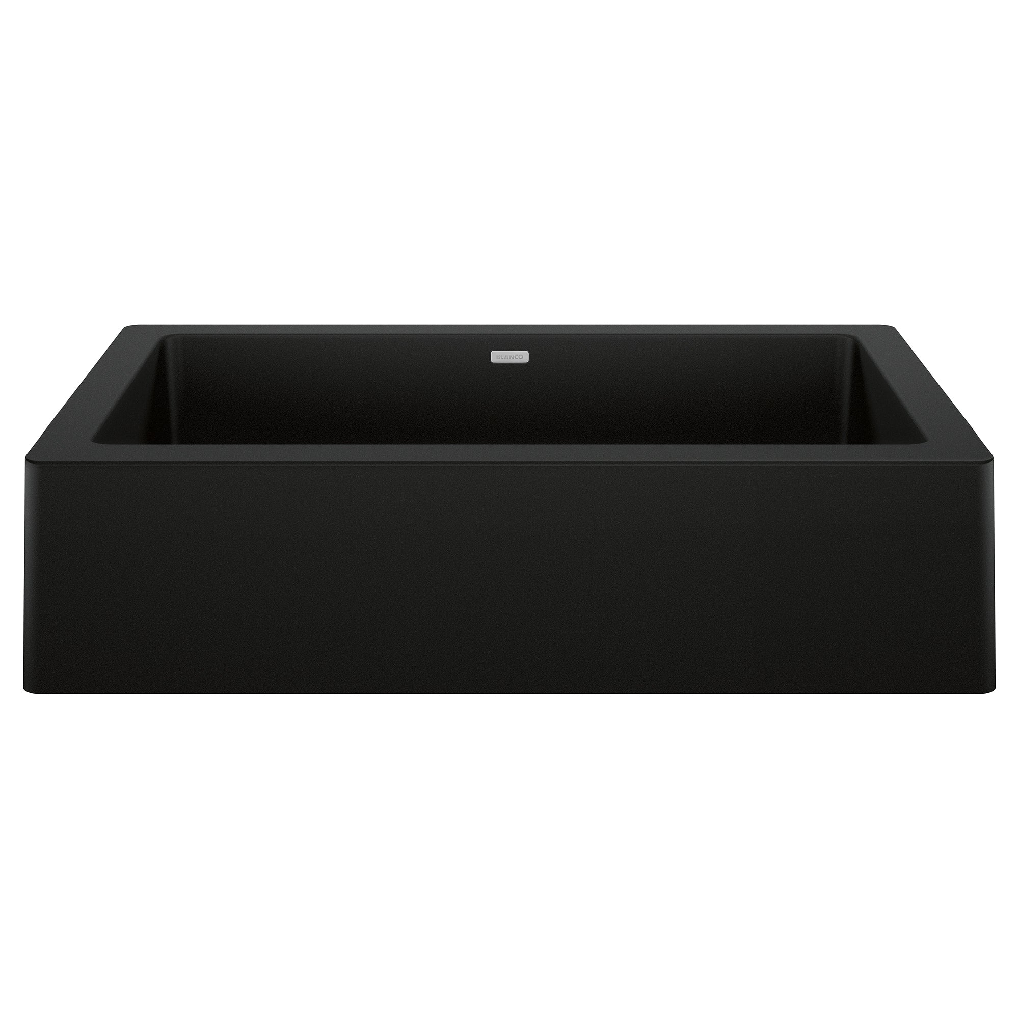 Blanco Vintera 30" Granite Composite Farmhouse Sink, Silgranit, Coal Black, 526545