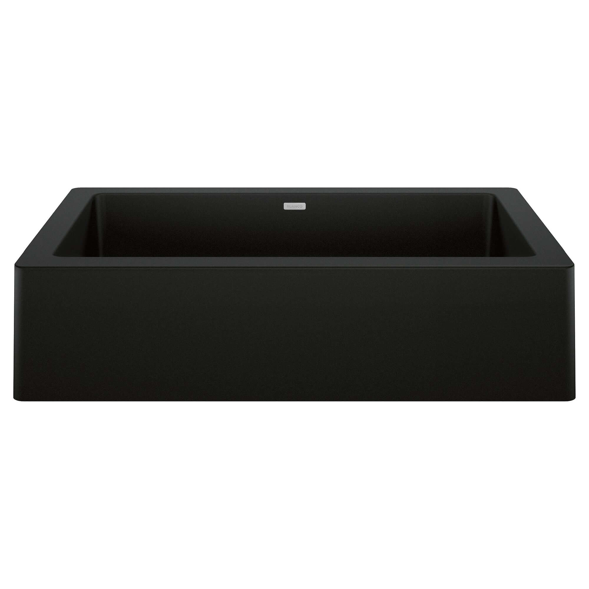 Alternate Image for Blanco Vintera 30" Granite Composite Workstation Farmhouse Sink, Silgranit, Coal Black, 526545