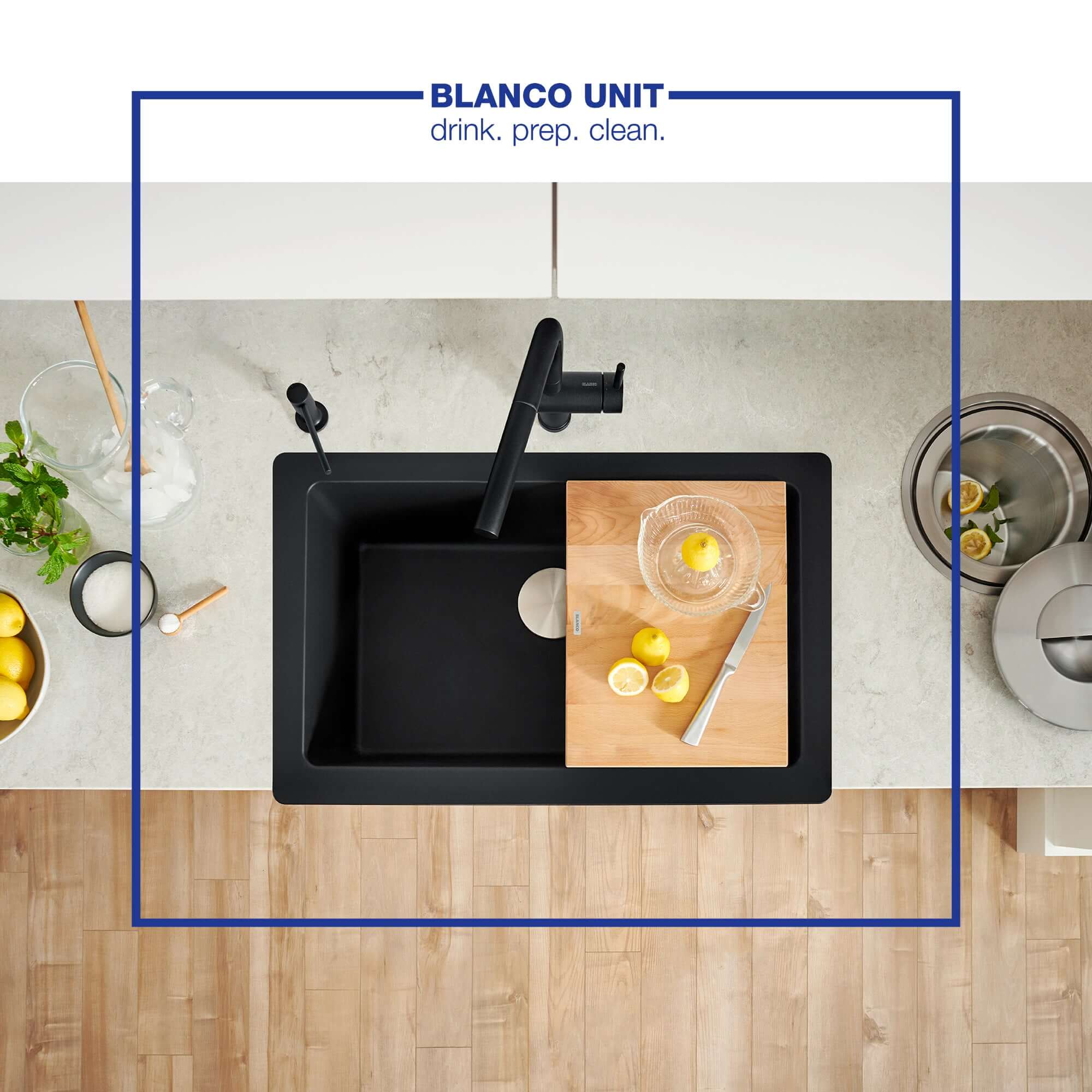 Alternate Image for Blanco Linus 1.5 GPM Brass Kitchen Faucet, Pull-Out, Anthracite, 526367