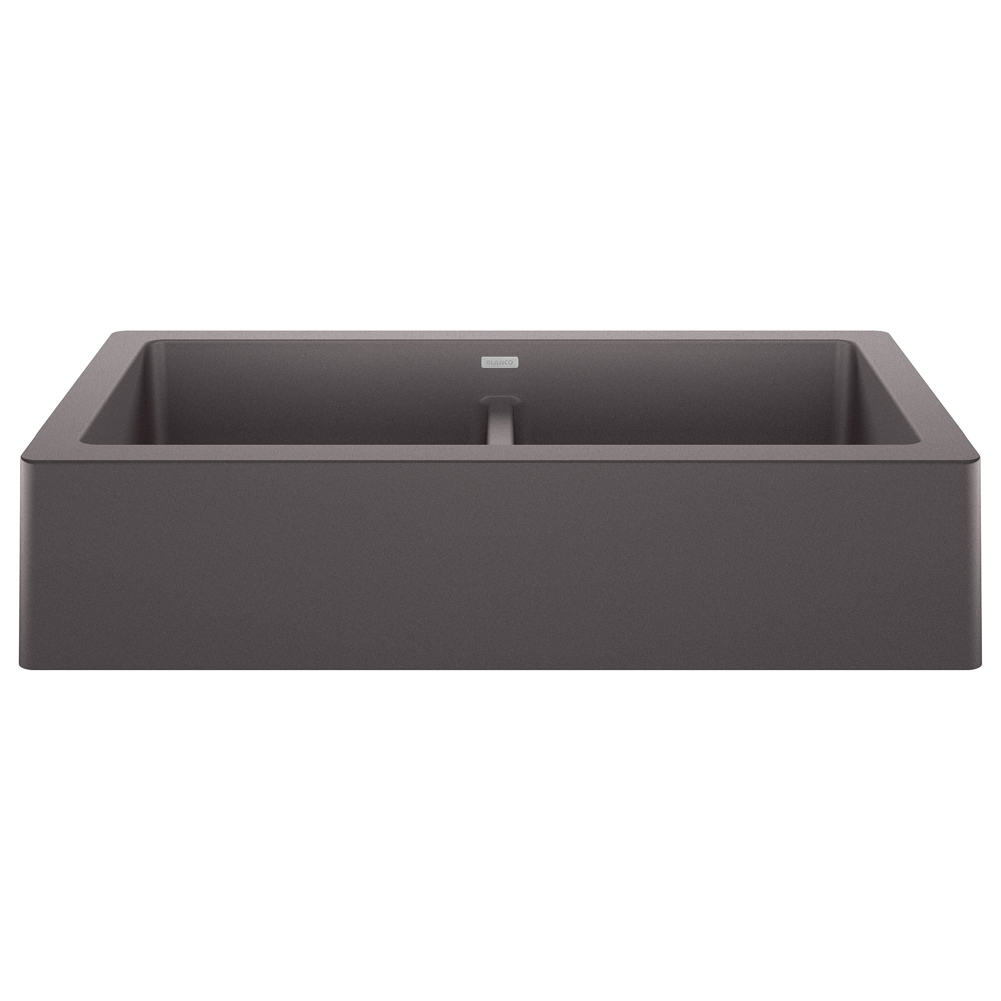 Blanco Vintera 33" Granite Composite Farmhouse Sink, Silgranit, 50/50 Double Bowl, Cinder, 526548