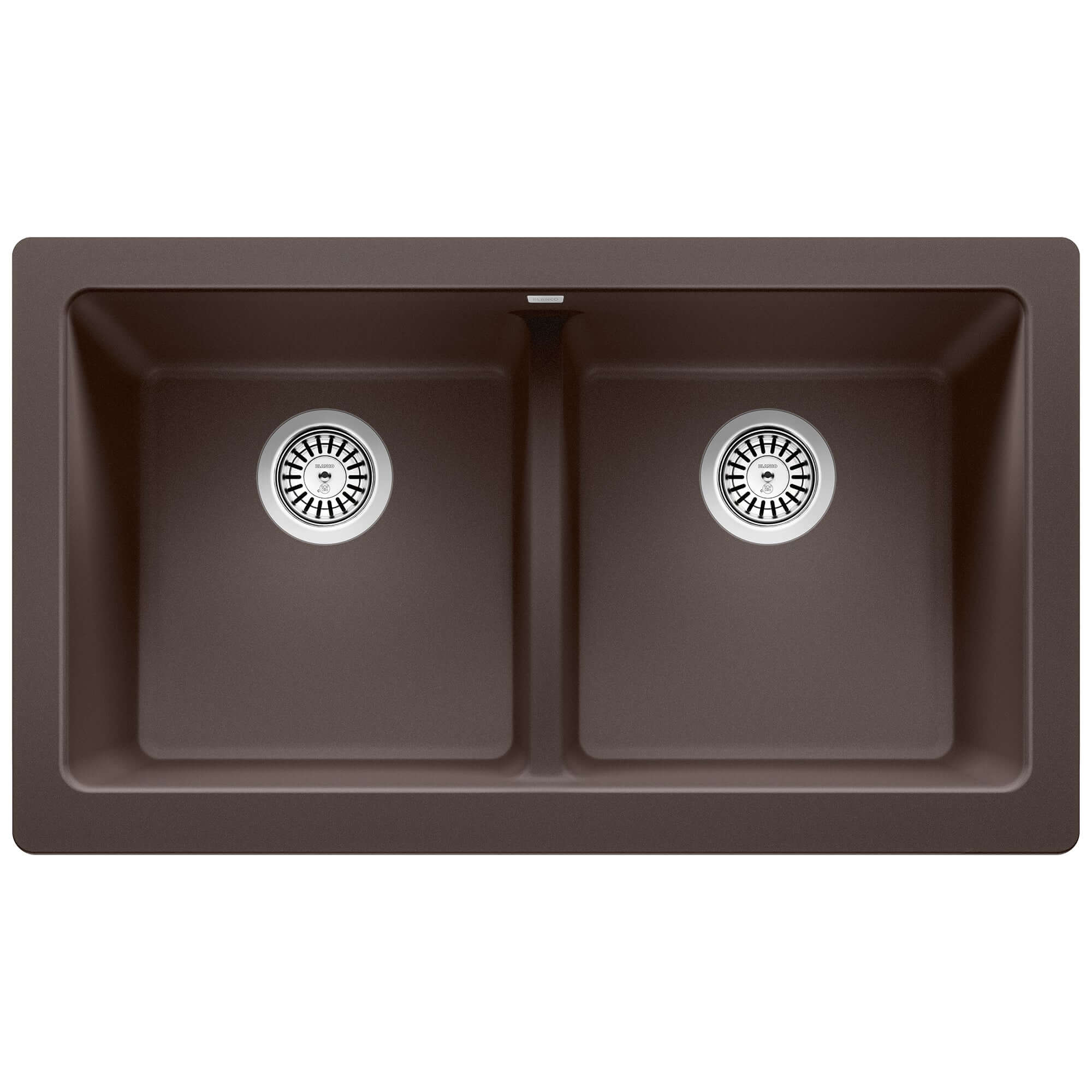 Alternate Image for Blanco Vintera 33" Granite Composite Workstation Farmhouse Sink, Silgranit, 50/50 Double Bowl, Cafe, 526552
