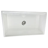 Nantucket Sinks Cape 33" Fireclay Workstation Farmhouse Sink with Accessories, White, T-PS33W
