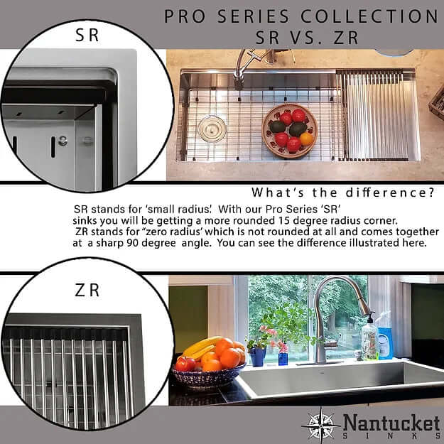Alternate Image for Nantucket Sinks Pro Series 33" 304 Stainless Steel Workstation Farmhouse Sink with Accessories, 16 Gauge, AP-PS-3221-16