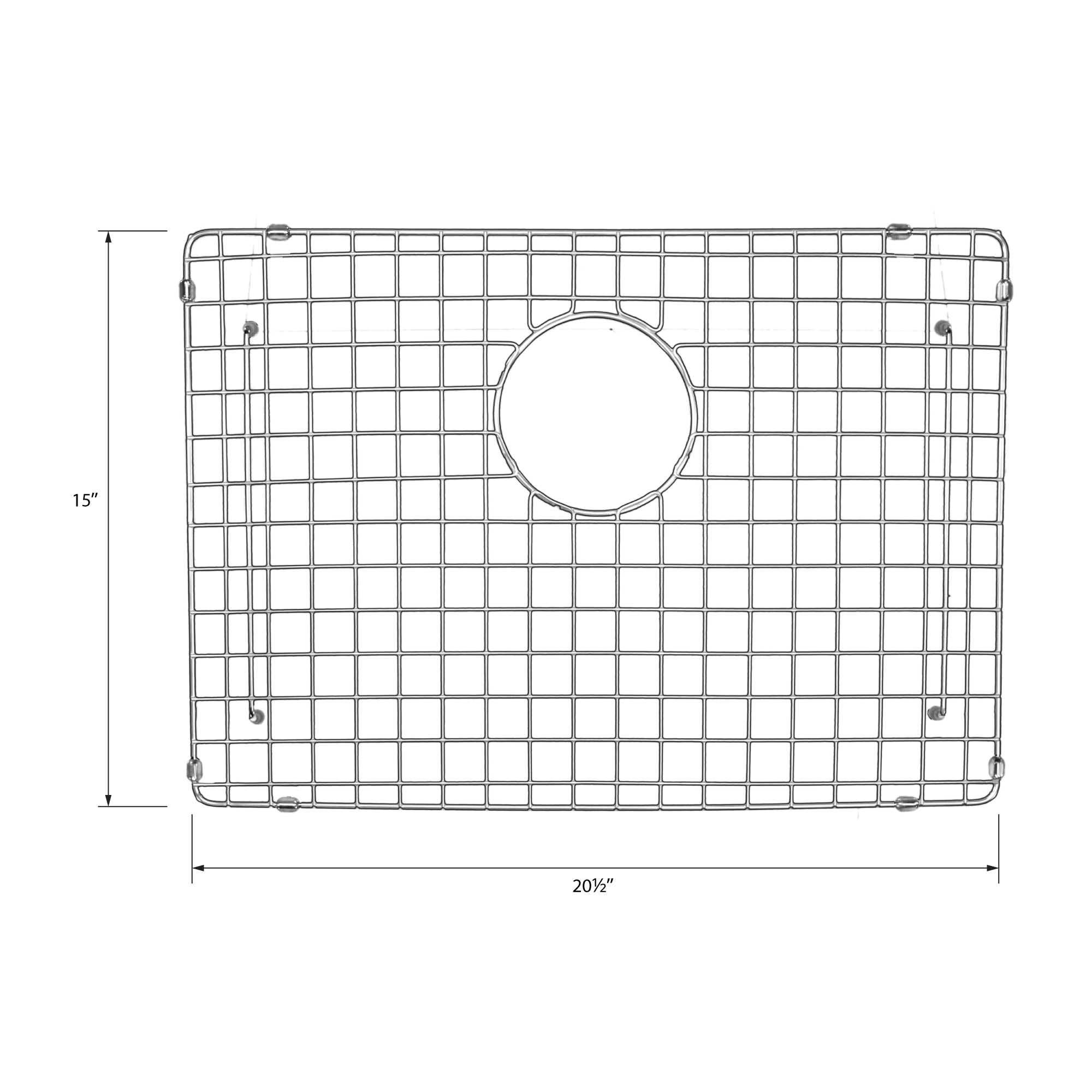 Alternate Image for Karran GR-6022 Stainless Steel Bottom Grid 20 1/2" x 15"fits on QT-820 and QU-820