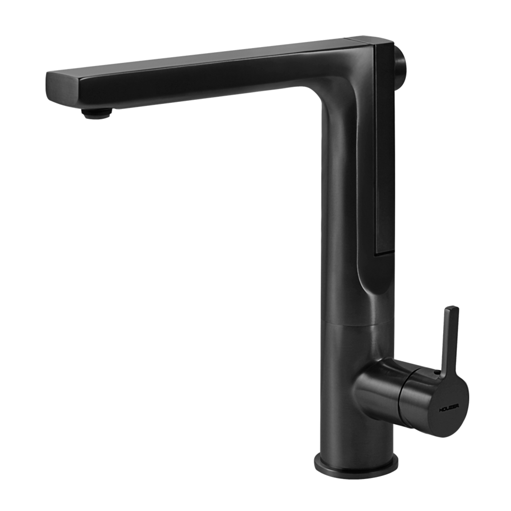 Houzer Ascend 1.75 GPM Lever Brass Kitchen Faucet, Pull Up, Matte Black, ASCPU-460-MB