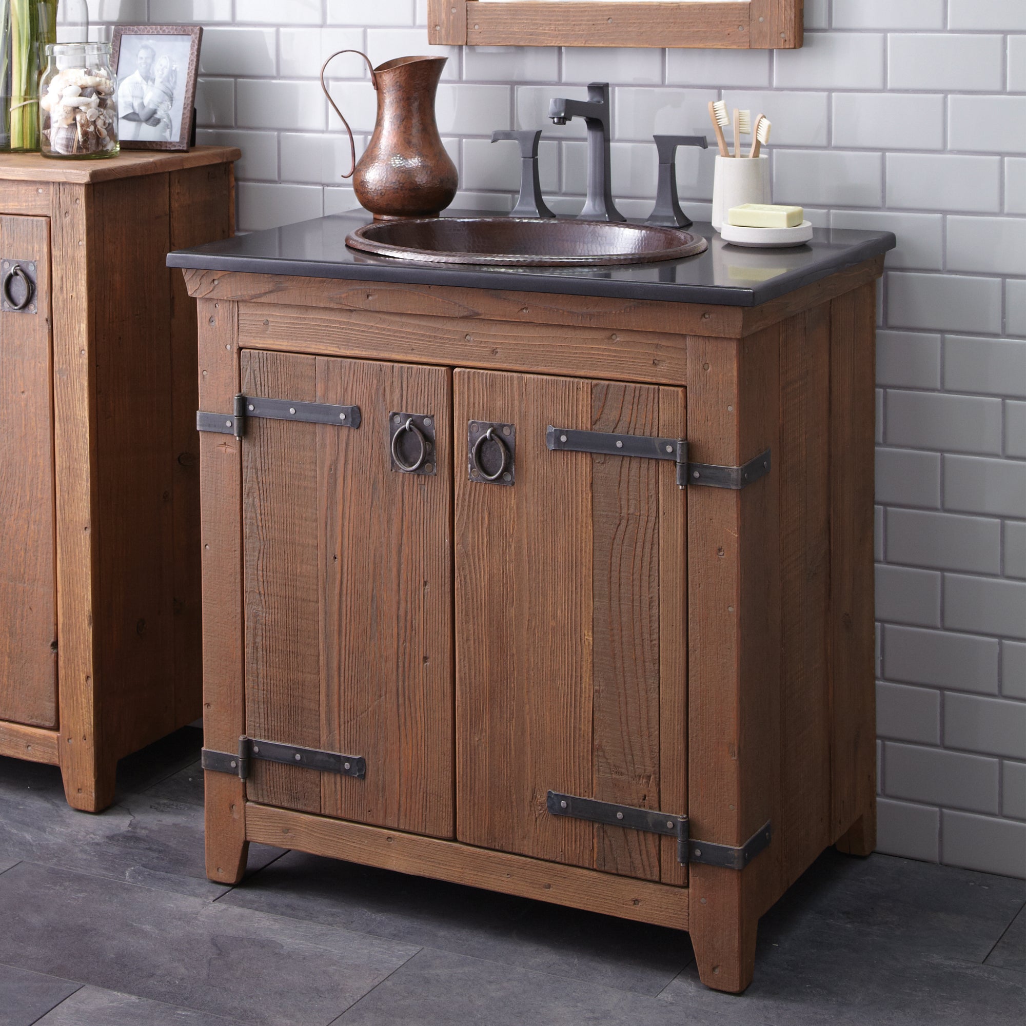Native Trails 30" Americana Freestanding Vanity Base in Chestnut, VNB301