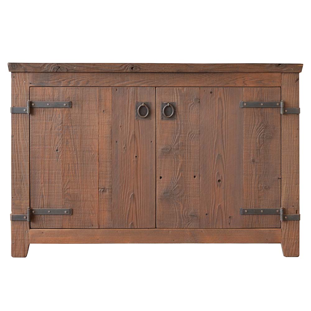 Alternate Image for Native Trails 48" Americana Vanity in Chestnut with Carrara Marble Top and Lido in Beachcomber, No Faucet Hole, BND48-VB-CT-MG-020