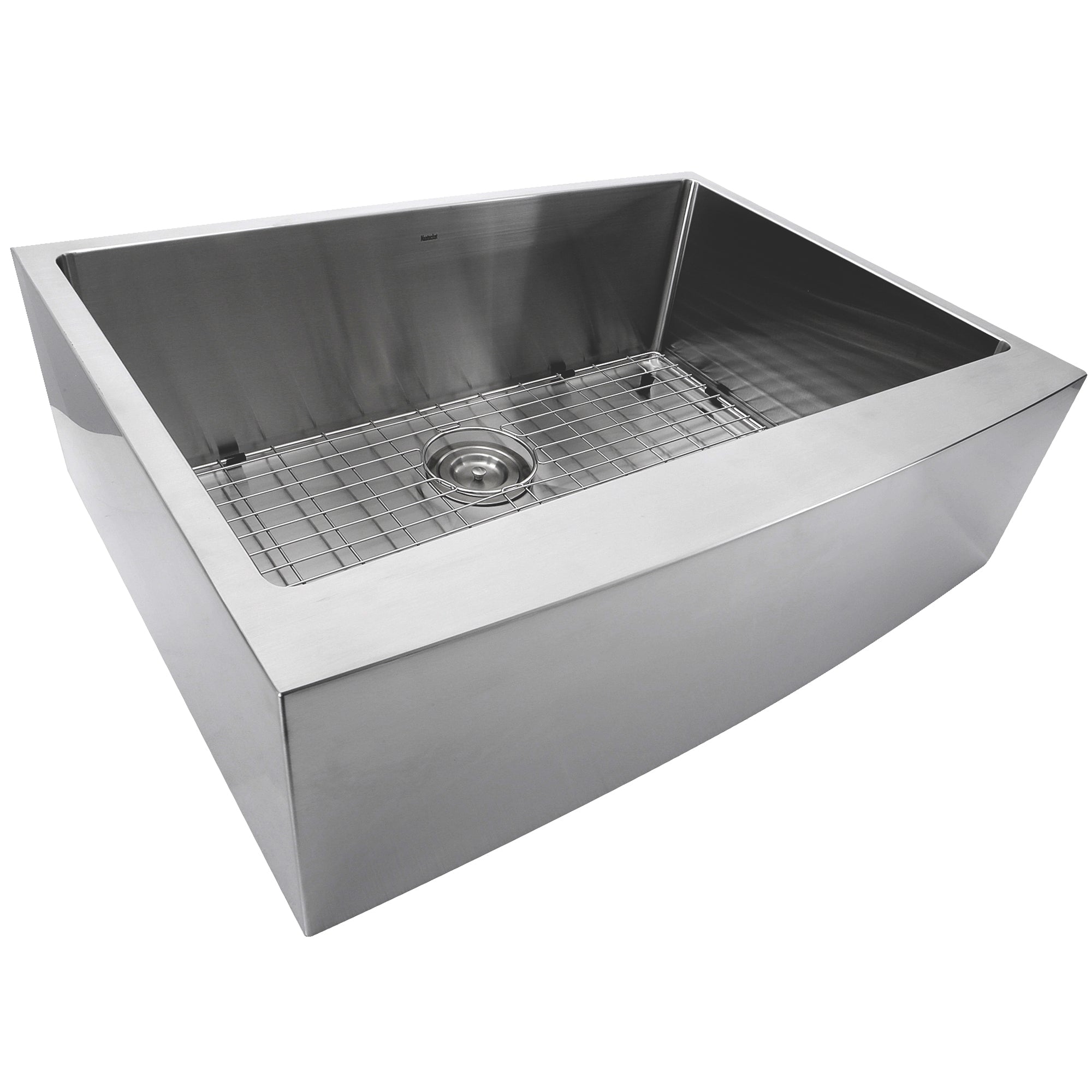 Alternate Image for Nantucket Sinks Pro Series 30" Stainless Steel Farmhouse Sink, 16 Gauge, APRON302010-SR-16
