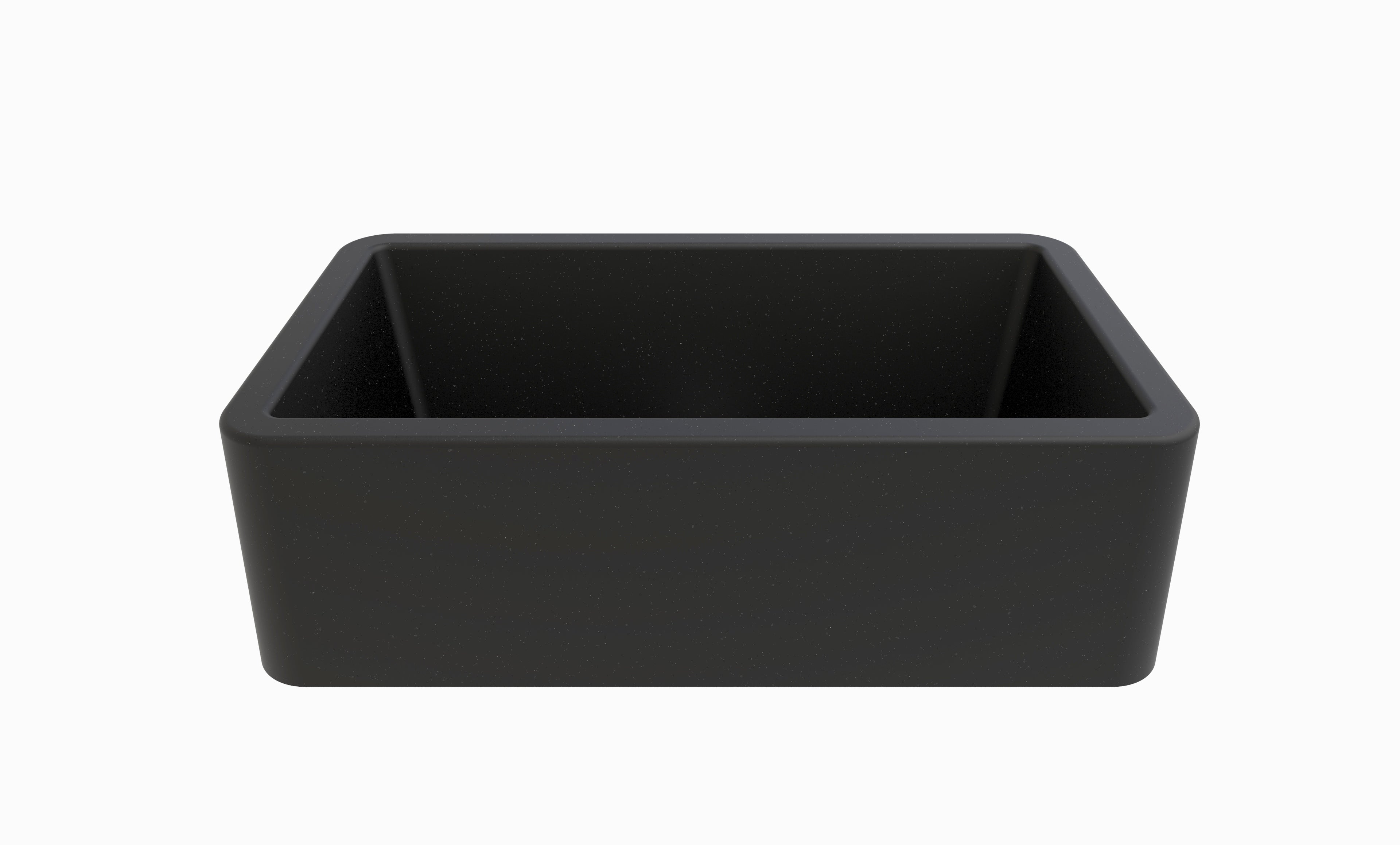 LaToscana 33" Farmhouse Sink, Composite Granite, Black Metallic, Marmorin Series, LA3319B - The Sink Boutique
