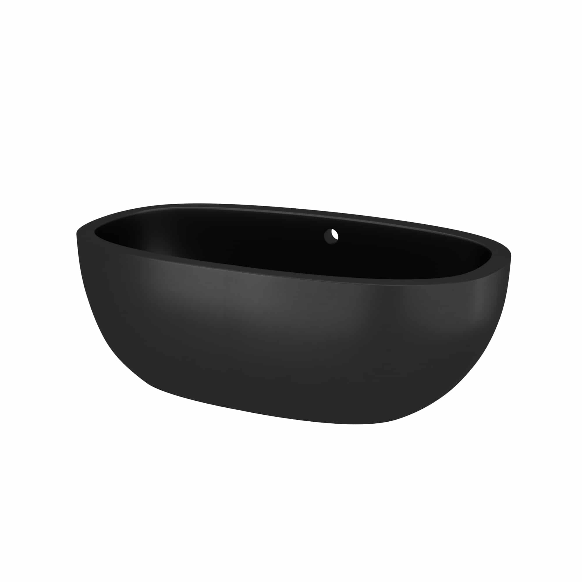 Native Trails 62" NativeStone Concrete Avalon Freestanding Bathtub, Charcoal, NST6236-C