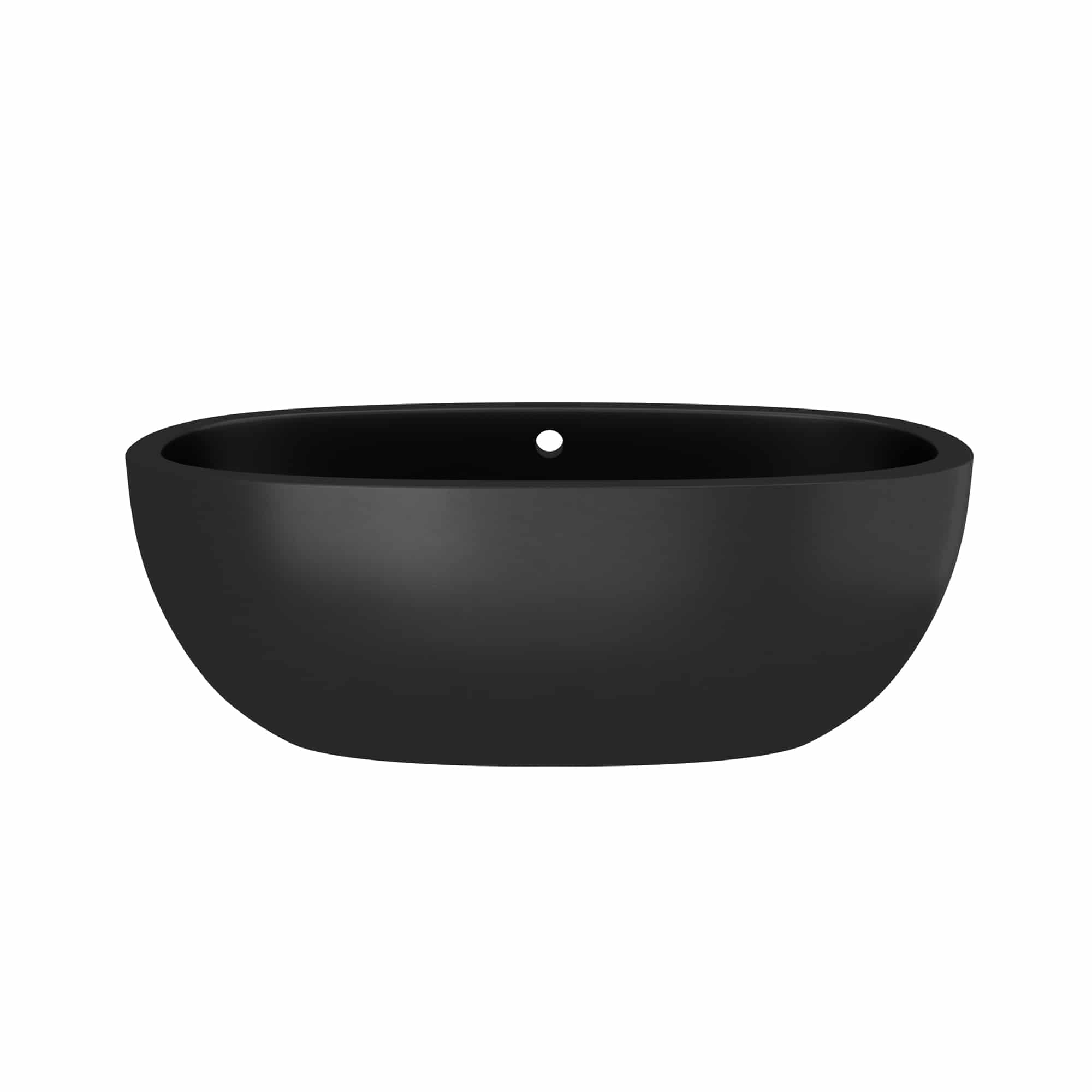 Native Trails 62" NativeStone Concrete Avalon Freestanding Bathtub, Charcoal, NST6236-C