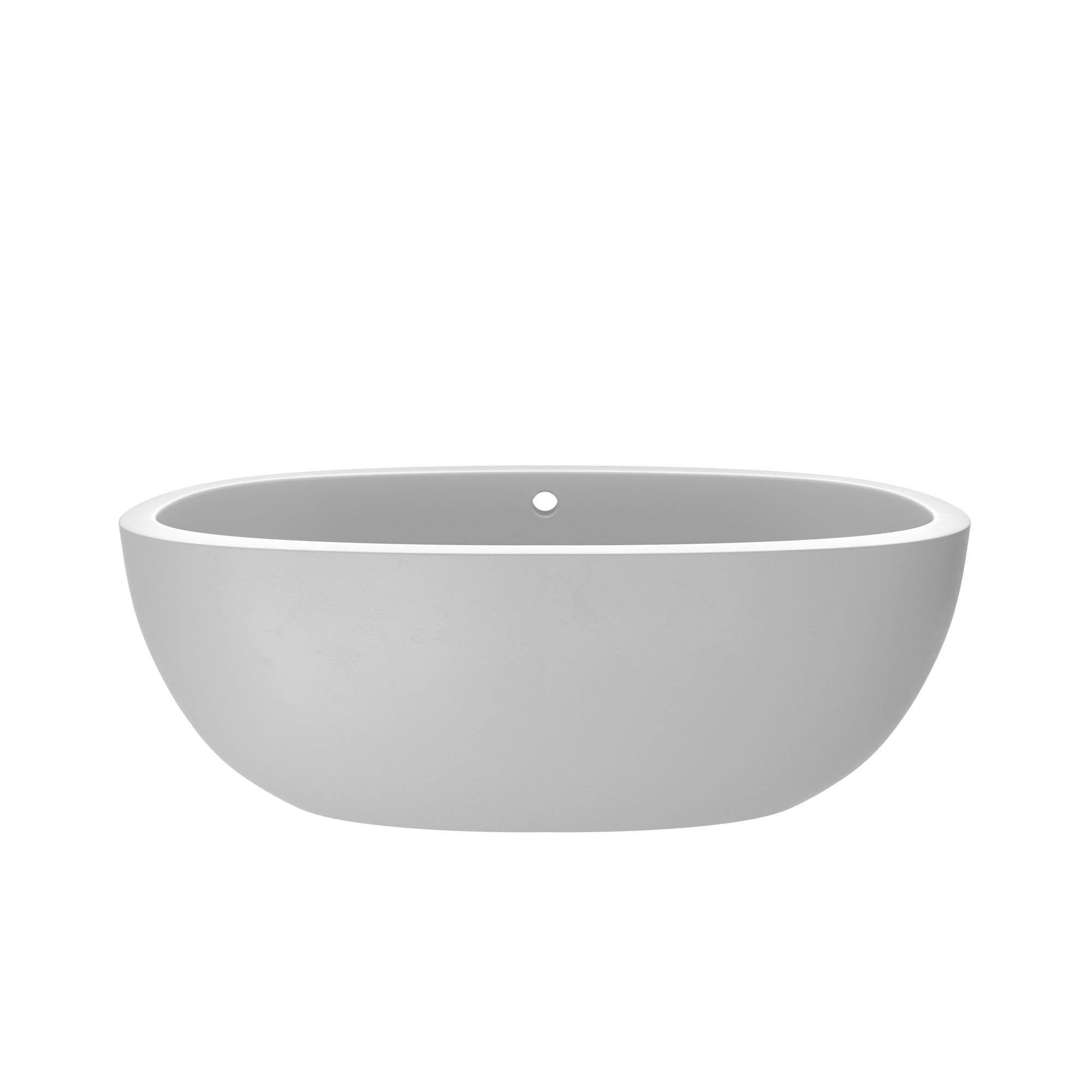 Alternate Image for Native Trails 62" NativeStone Concrete Avalon 62" Bathtub, Pearl, NST6236-P