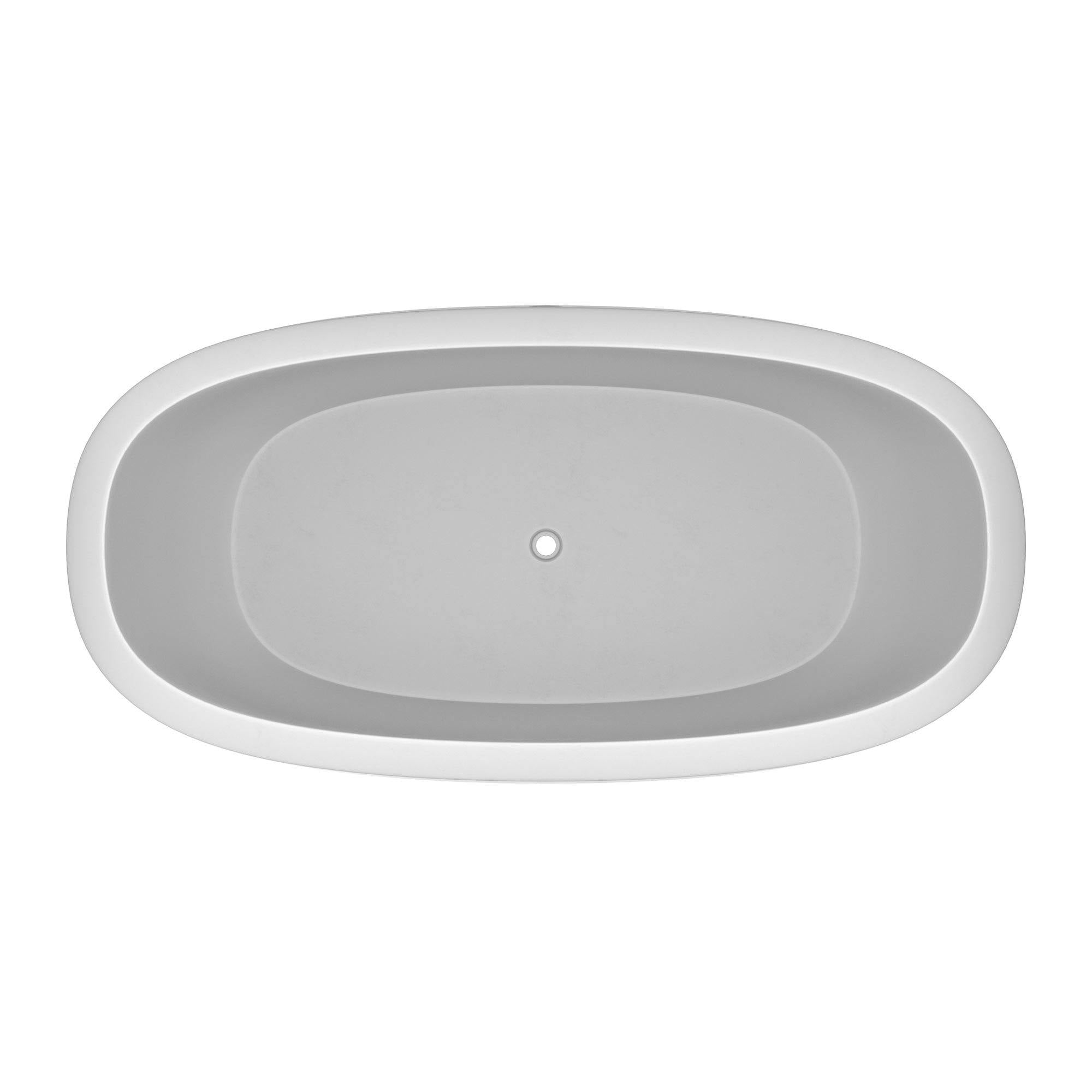 Alternate Image for Native Trails 72" NativeStone Concrete Avalon 72" Bathtub, Pearl, NST7236-P