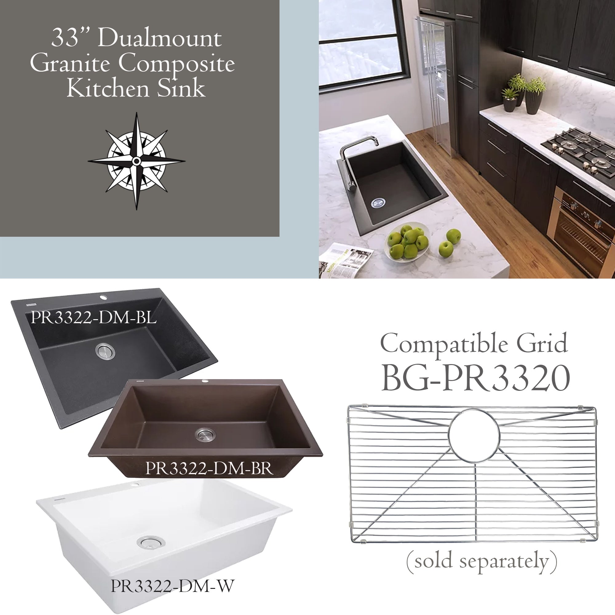 Alternate Image for Nantucket Sinks Stainless Steel Bottom Grid BG-PR3320