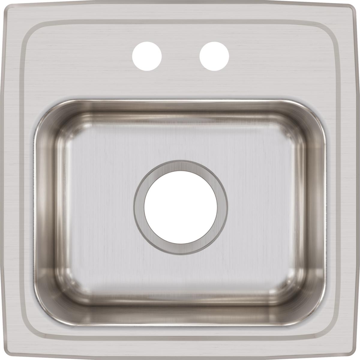 Elkay Lustertone 15" Stainless Steel Bar Sink, Lustrous Satin, BLR15162