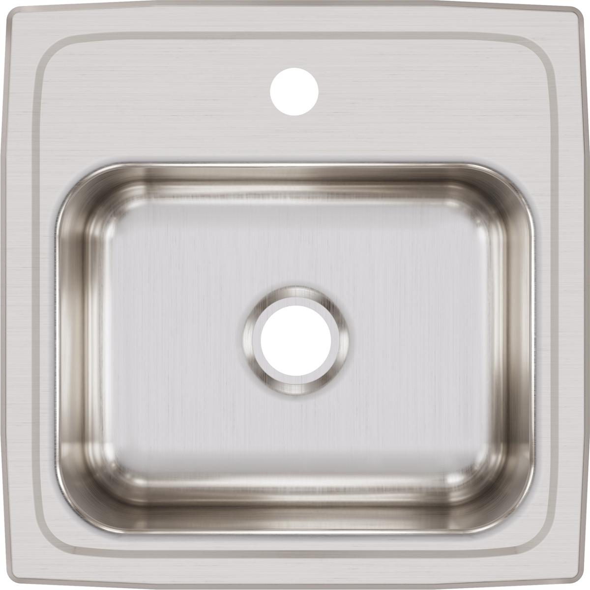 Alternate Image for Elkay Lustertone 15" Stainless Steel Bar Sink, Lustrous Satin, 1 Faucet Hole, BLR15601