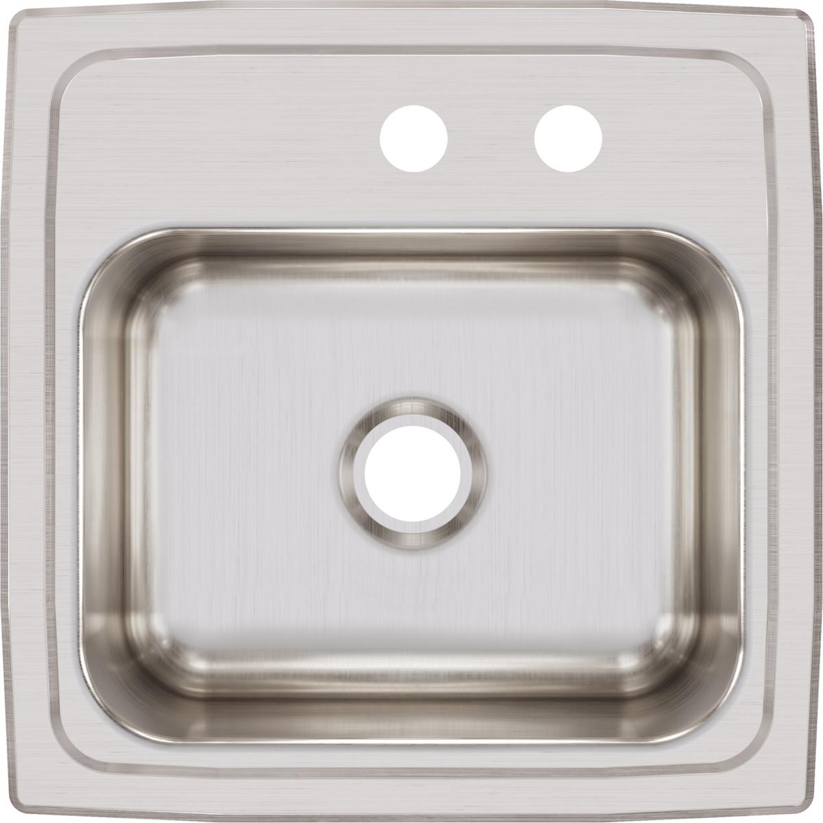 Elkay Lustertone 15" Stainless Steel Bar Sink, Lustrous Satin, BLR15MR2