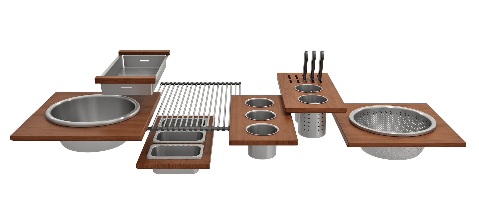 Alternate Image for BOCCHI Baveno Uno 27" Dual Mount Fireclay Workstation Kitchen Sink Kit with Accessories, Matte Black, 1633-004-0127