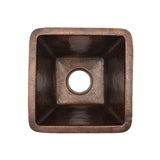 Premier Copper Products 15" Copper Bar/Prep Sink, Oil Rubbed Bronze, BS15DB3 - The Sink Boutique