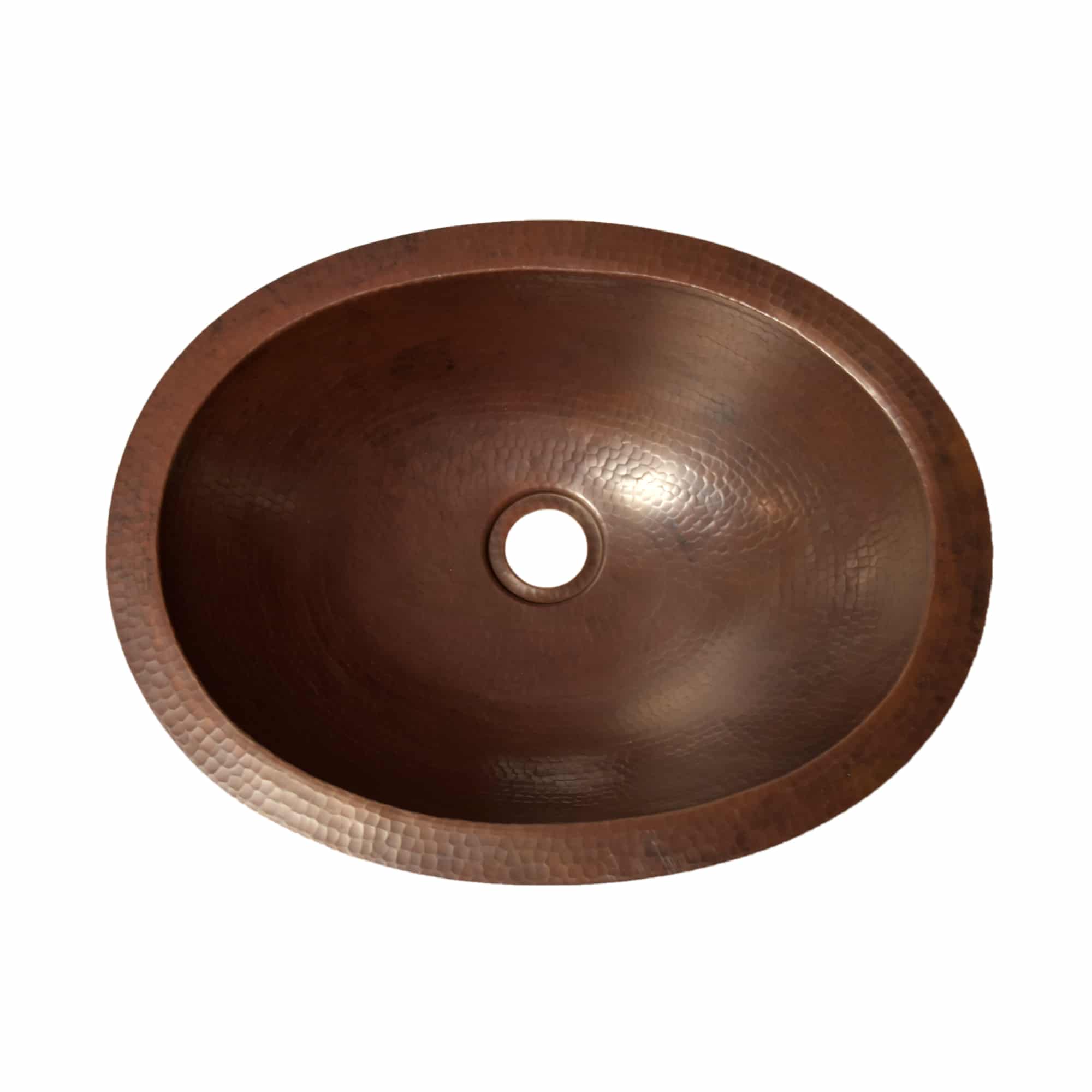 Native Trails Baby Classic 16" Oval Copper Bathroom Sink, Antique Copper, CPS238