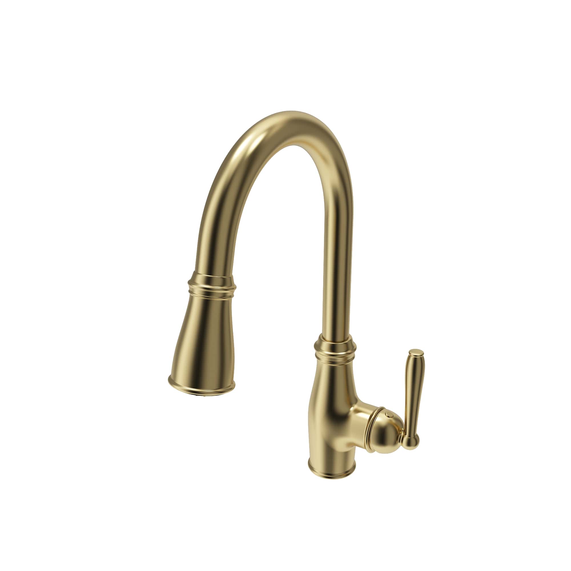 Alternate Image for BOCCHI Belsena 1.75 GPM Brass Kitchen Faucet, Traditional, Brushed Gold, 2023 0001 BG