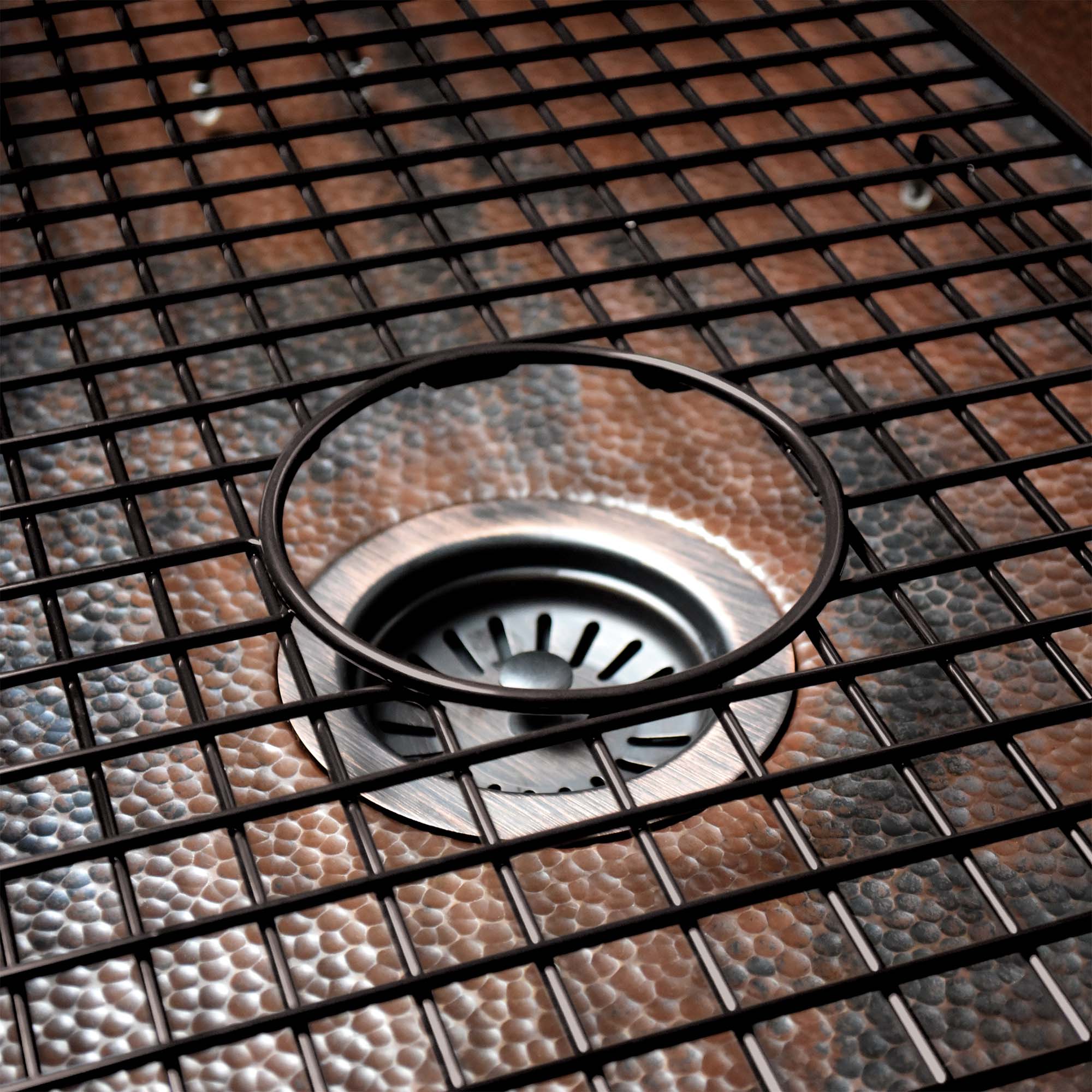 Alternate Image for Native Trails Cocina Duet 33" Copper Kitchen Sink, 60/40 Double Bowl, Antique Copper, CPK275