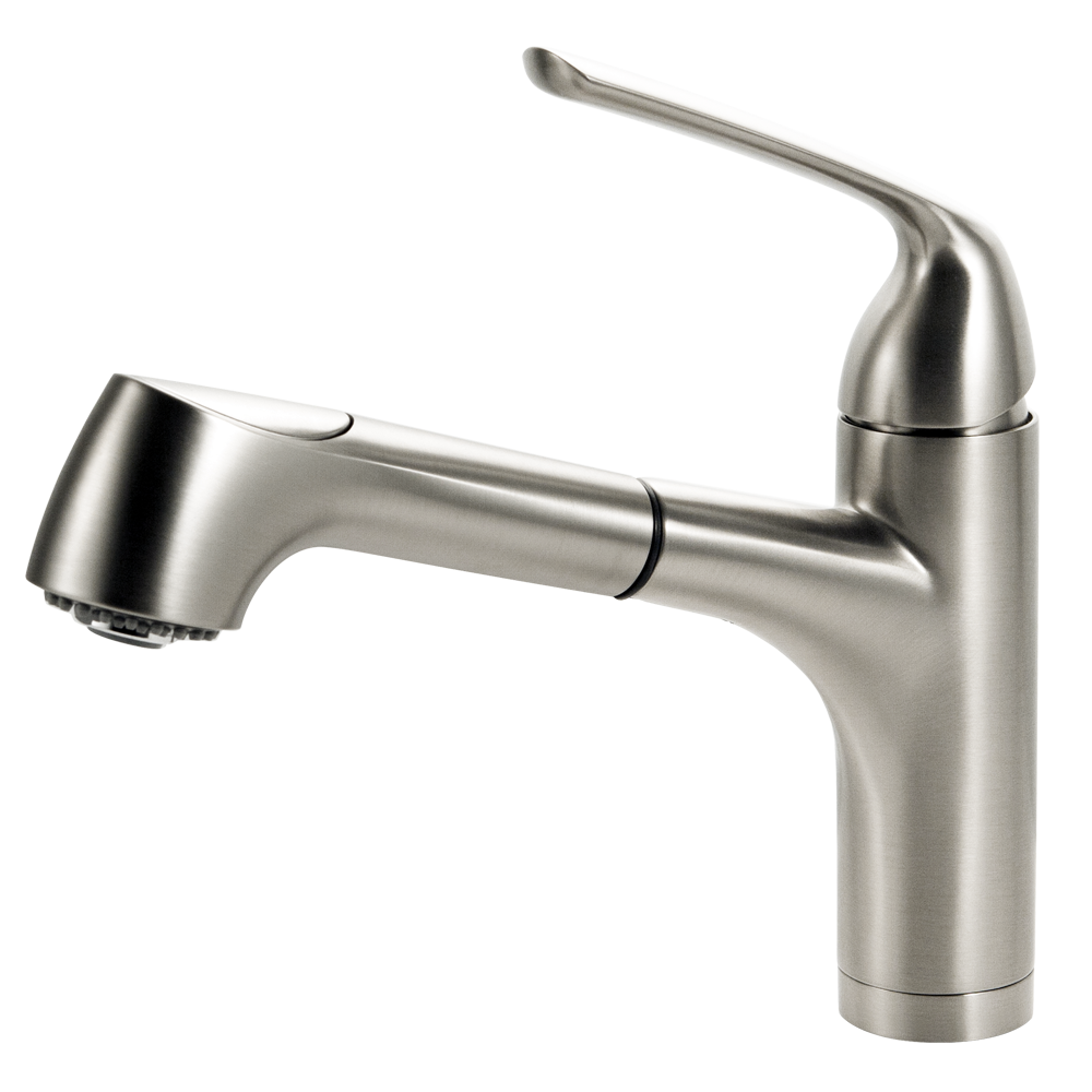 Alternate Image for Houzer Calia Pull Out Bar Faucet Brushed Nickel, CALPO-559-BN