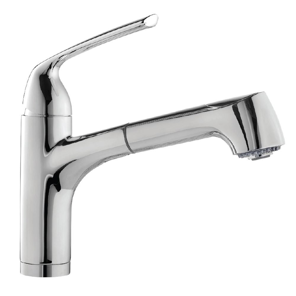 Alternate Image for Houzer Calia Pull Out Bar Faucet with CeraDox Technology Polished Chrome, CALPO-559-PC