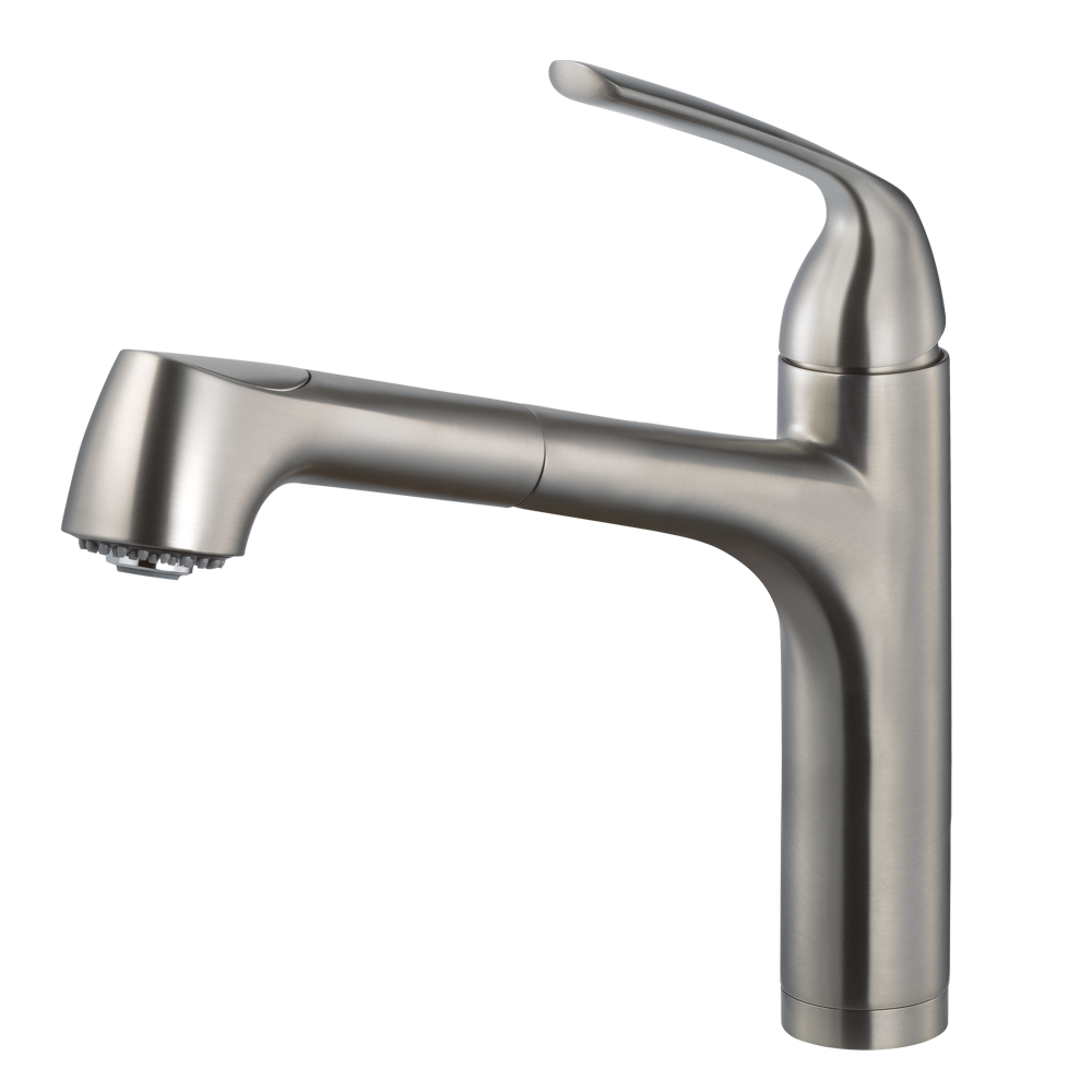Alternate Image for Houzer Calia Pull Out Kitchen Faucet Brushed Nickel, CALPO-561-BN