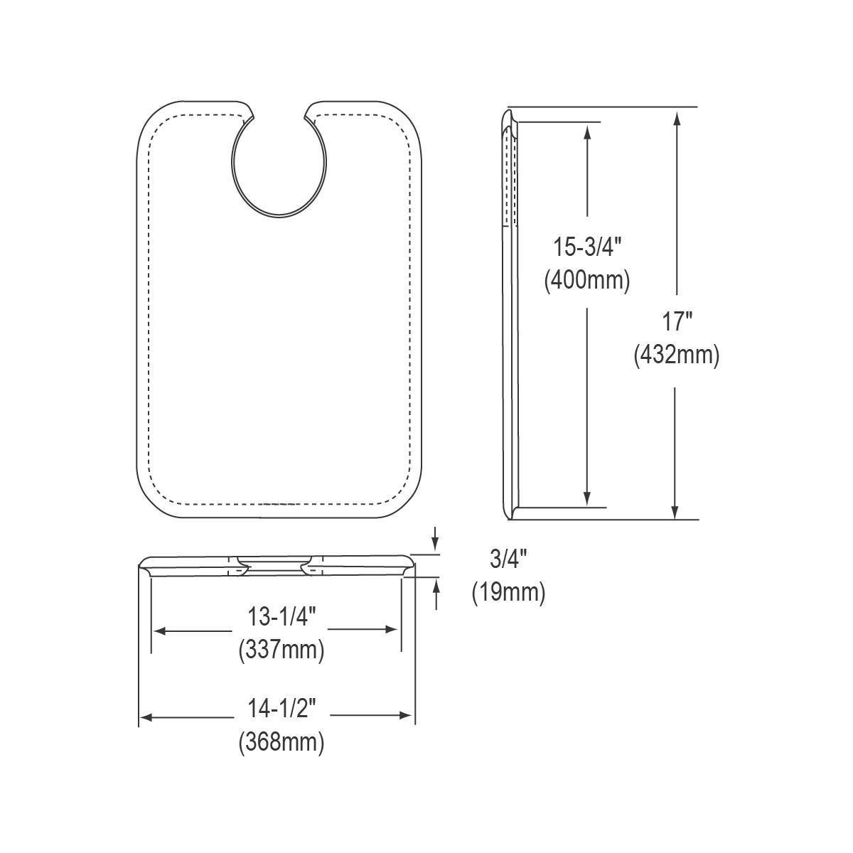 Alternate Image for Elkay CBS1316 Hardwood 14-1/2" x 17" x 3/4" Cutting Board