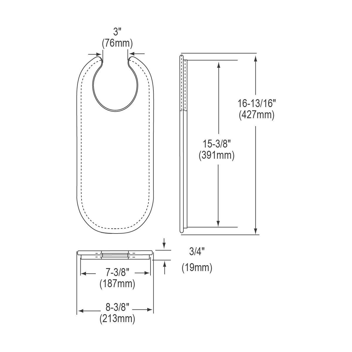 Alternate Image for Elkay CBS715 Hardwood 8-3/8" x 16-13/16" x 3/4" Cutting Board