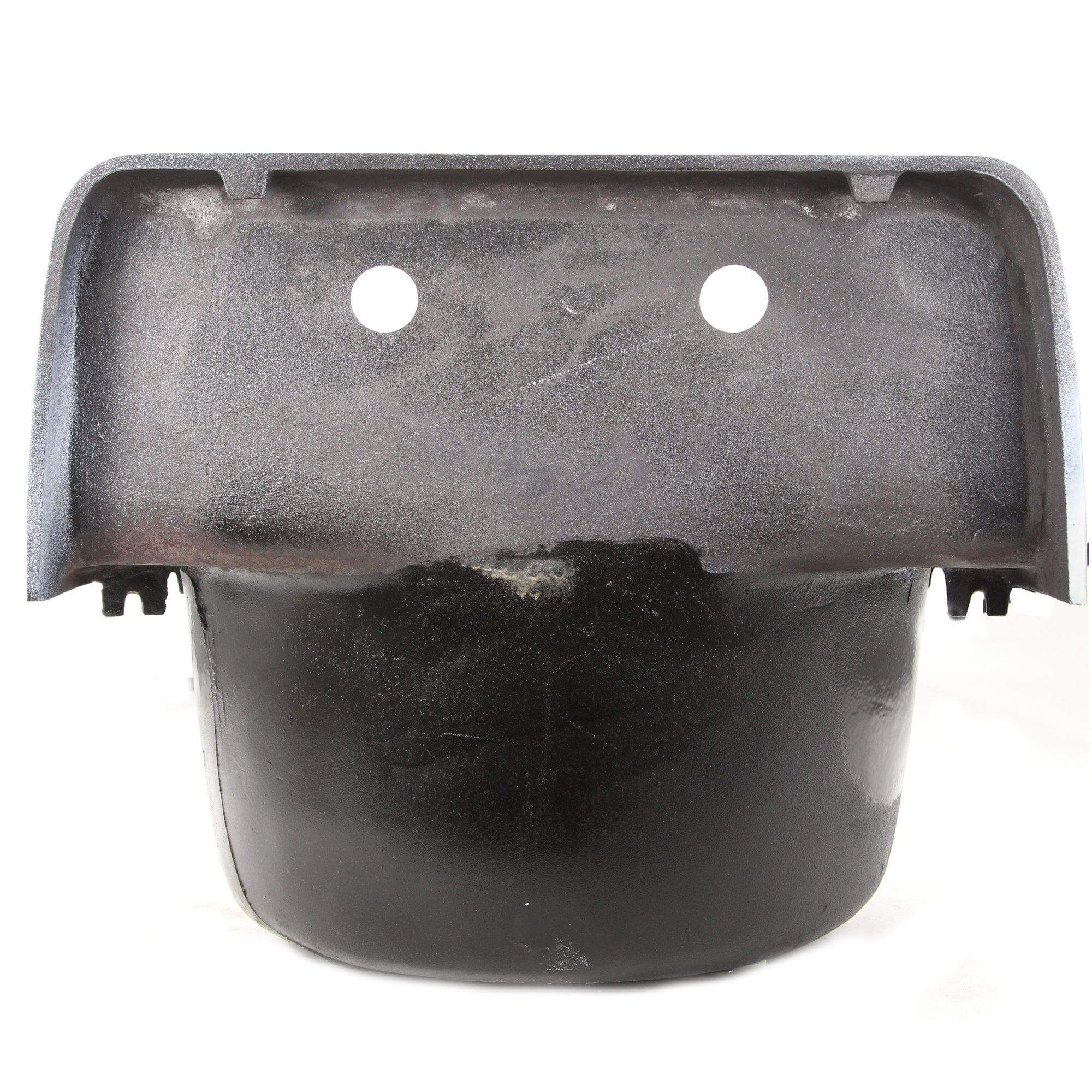 Alternate Image for Nantucket Sinks Anchor 22" Wallmount Cast Iron Utility Sink, White/Black, CI-2218WNRG